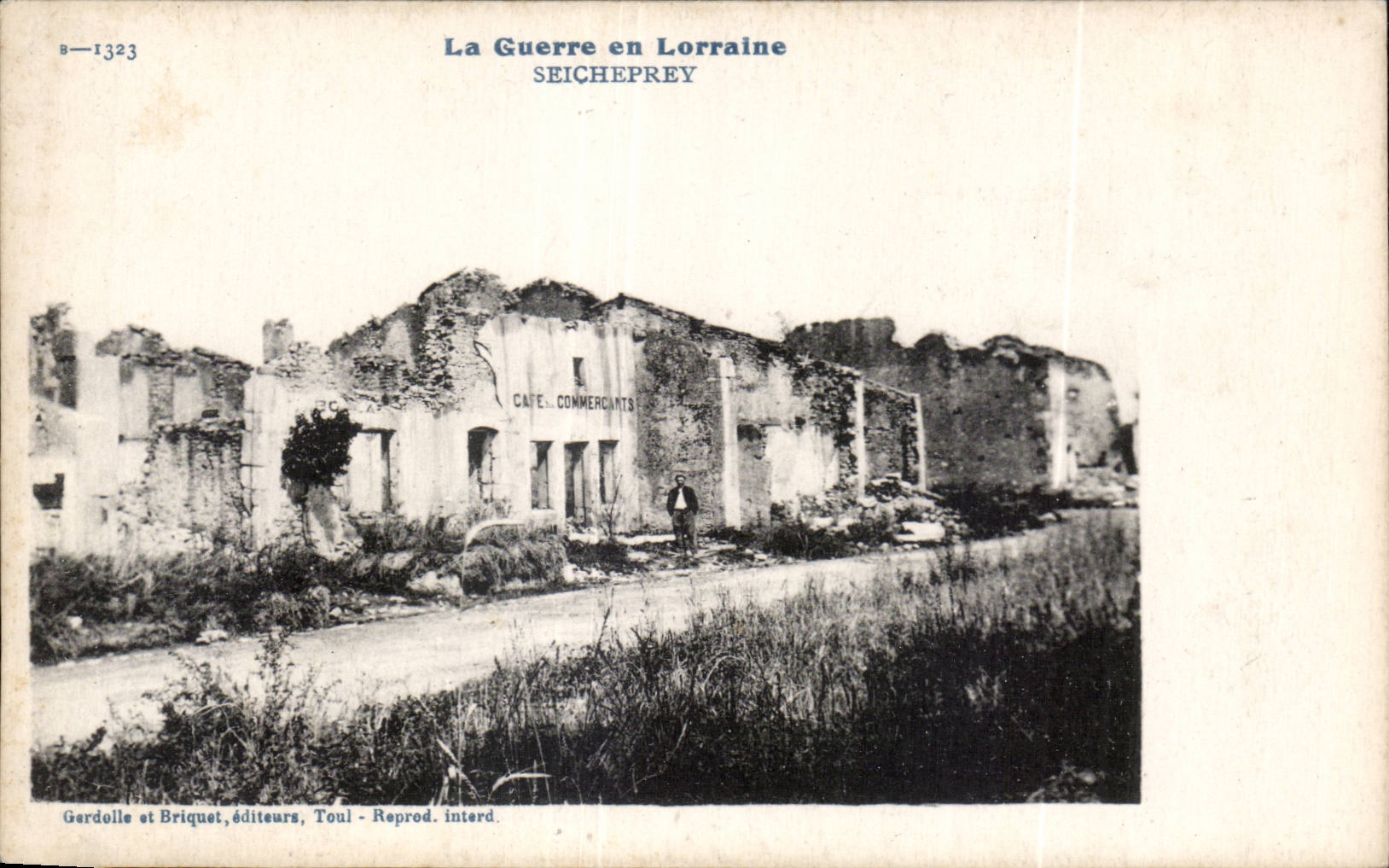 Guerra de CPA Militaria Seicheprey 1914