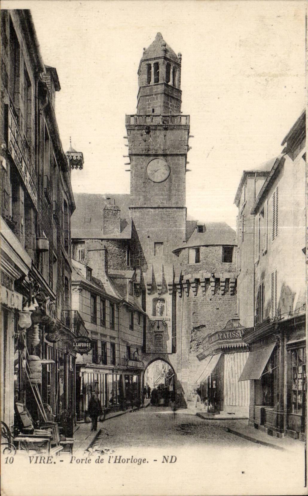 Transferencia - puerta de la iglesia del reloj CPA