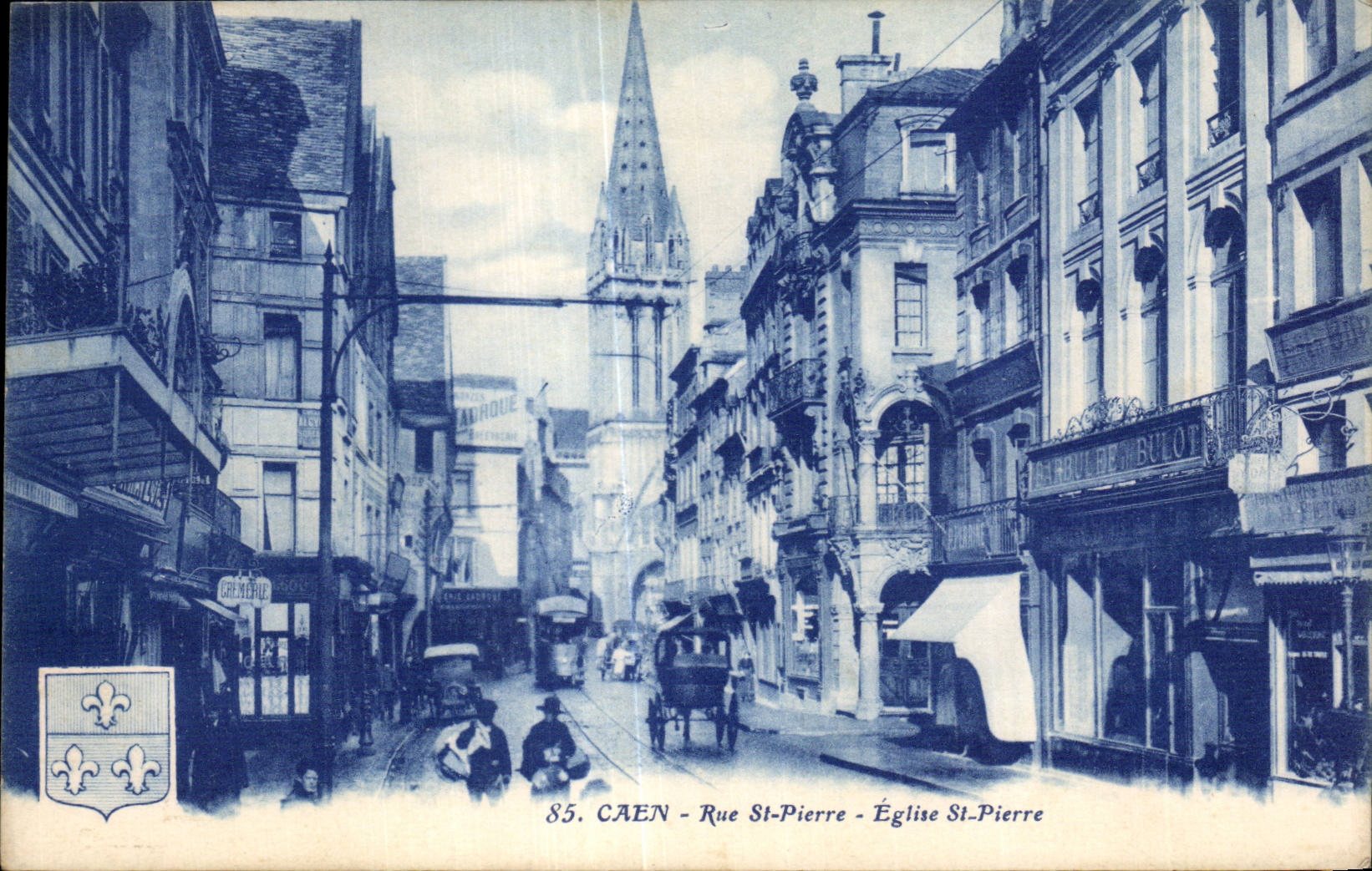 Caen - St Pedro de la iglesia del St Pedro de la calle - CPA