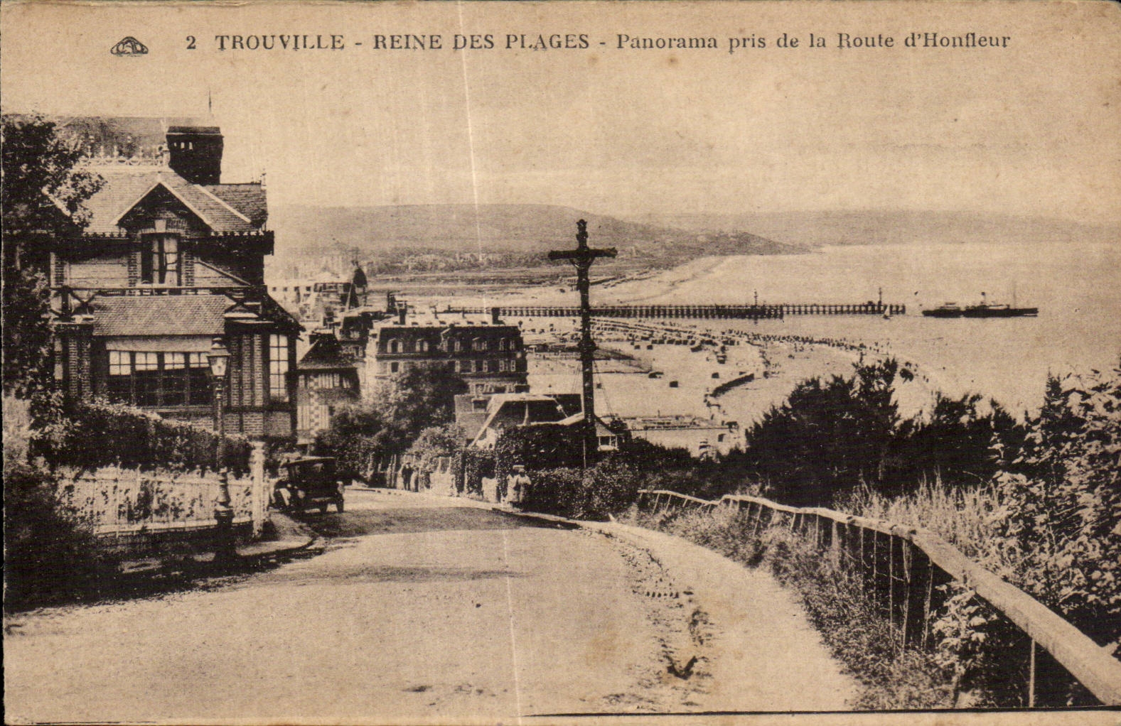 Trouville - Reine des Plages - Panorama pris de la Route d Honfleur - CPA