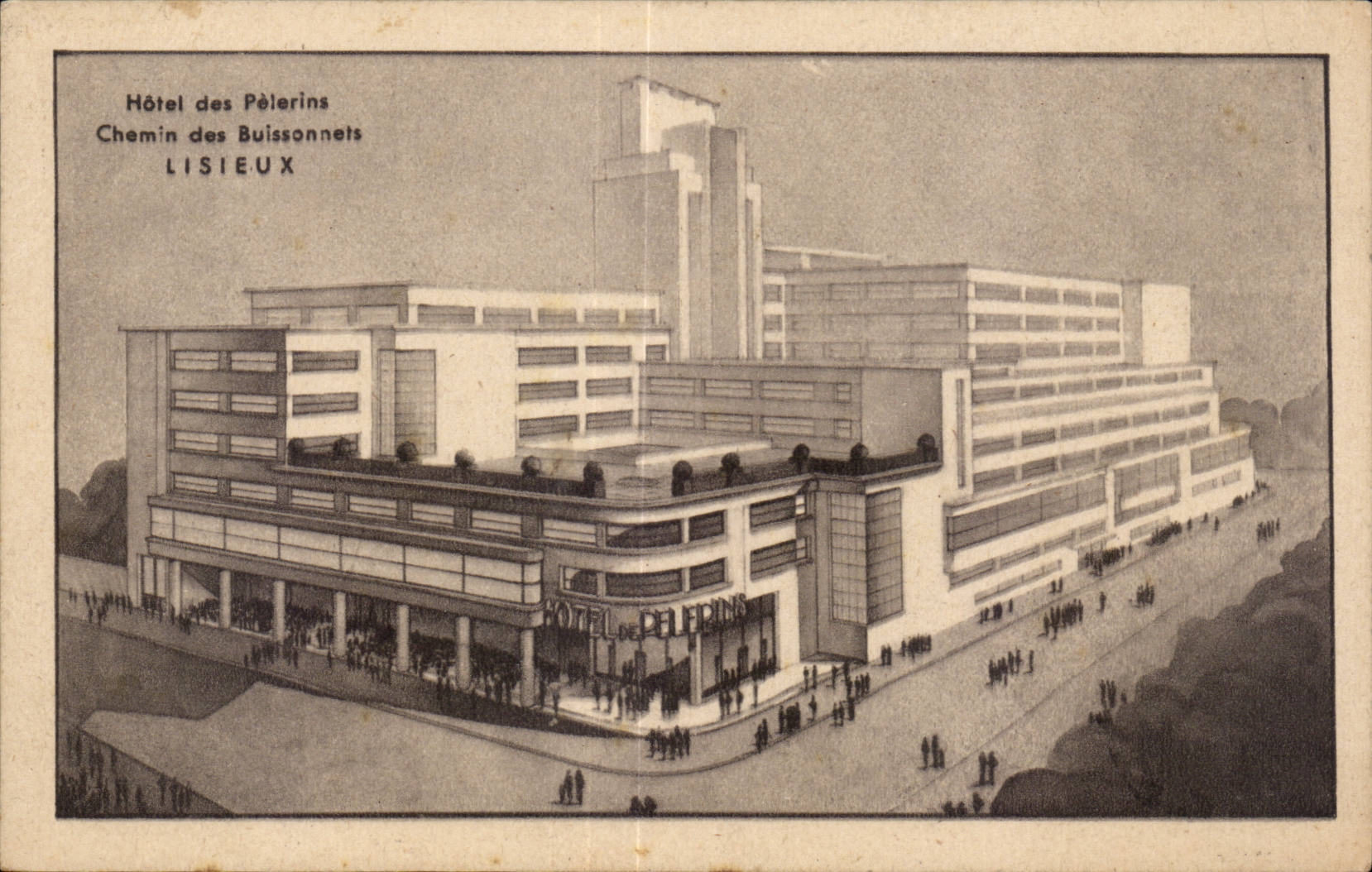 Lisieux - Hotel des Pelerins - Chemin des Buissonnets - CPA