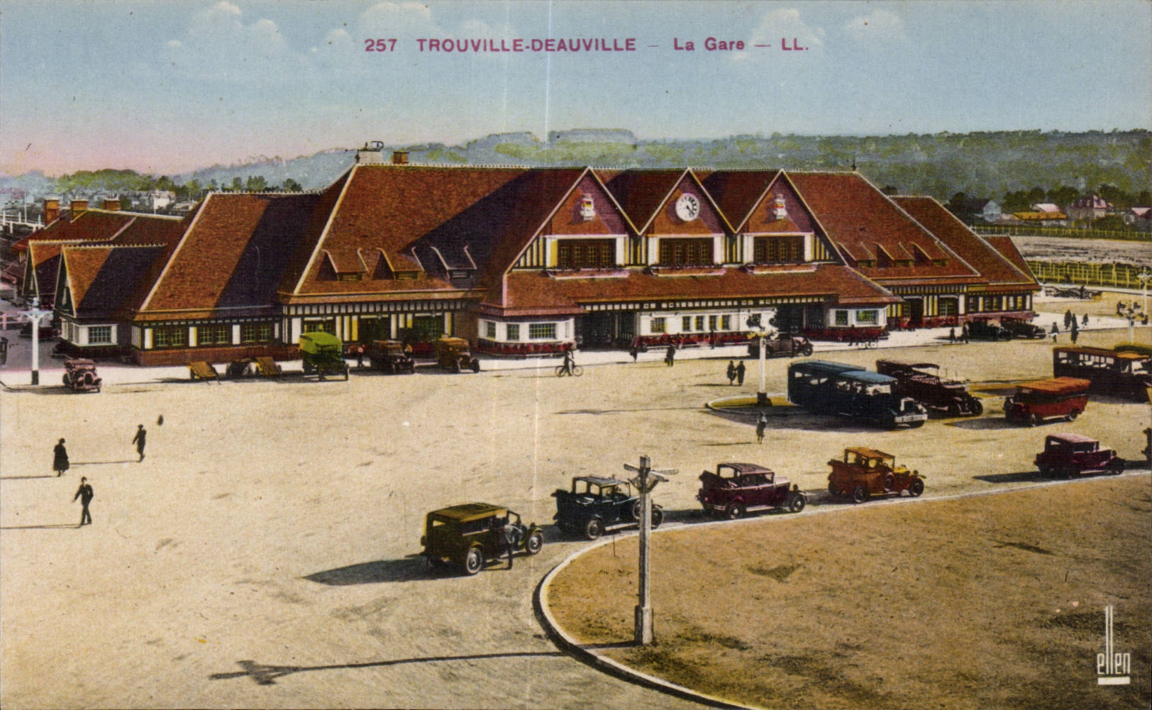 Trouvile Deauville - Train station - CPA