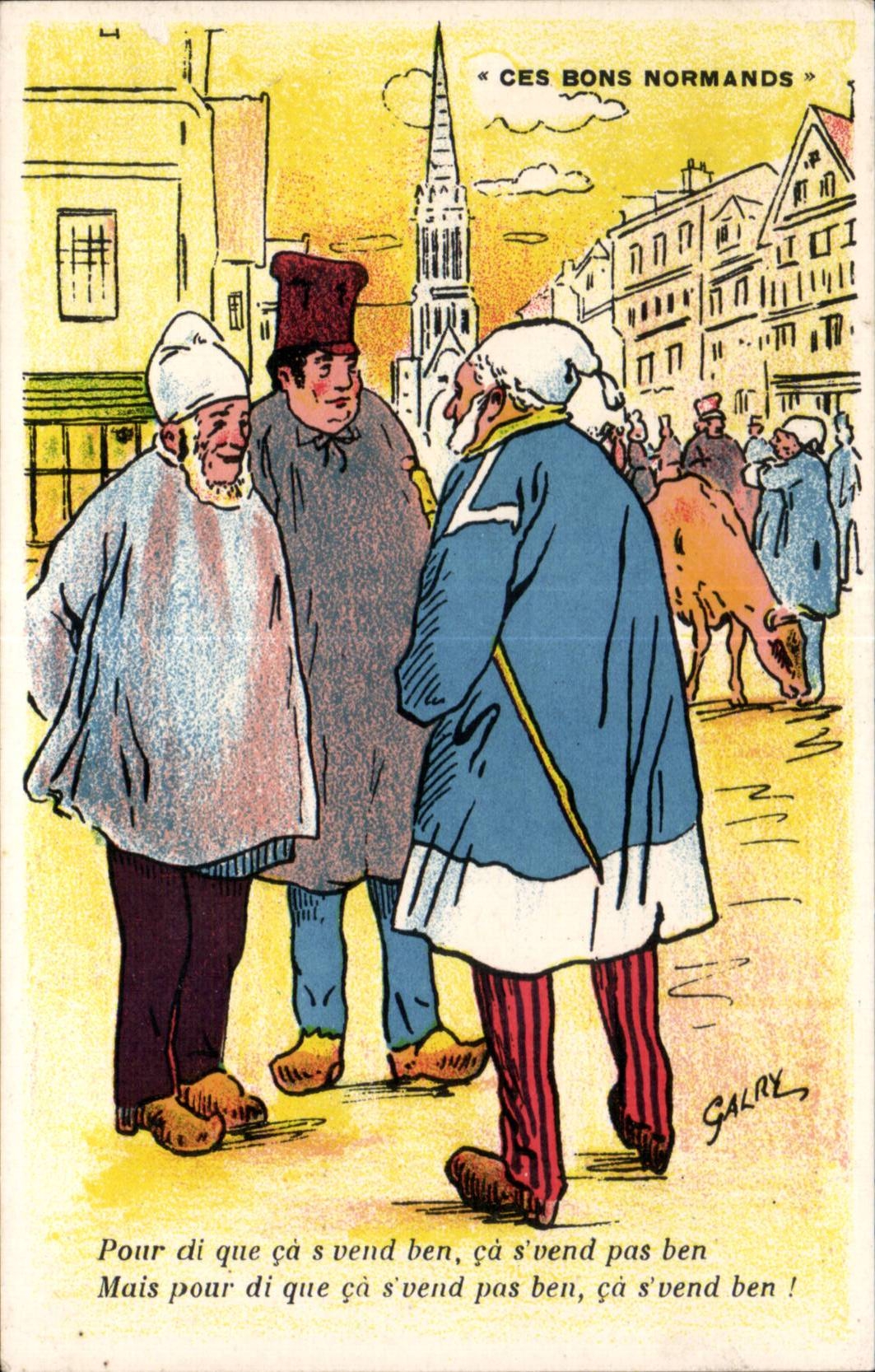 Humour - Illustration - Ces Bons Normands - CPA