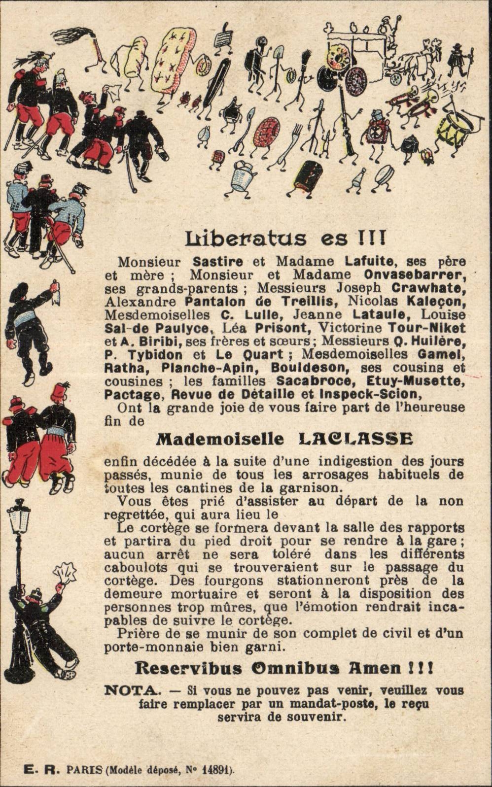 CPA Militaria Liberatus be Miss Laclasse