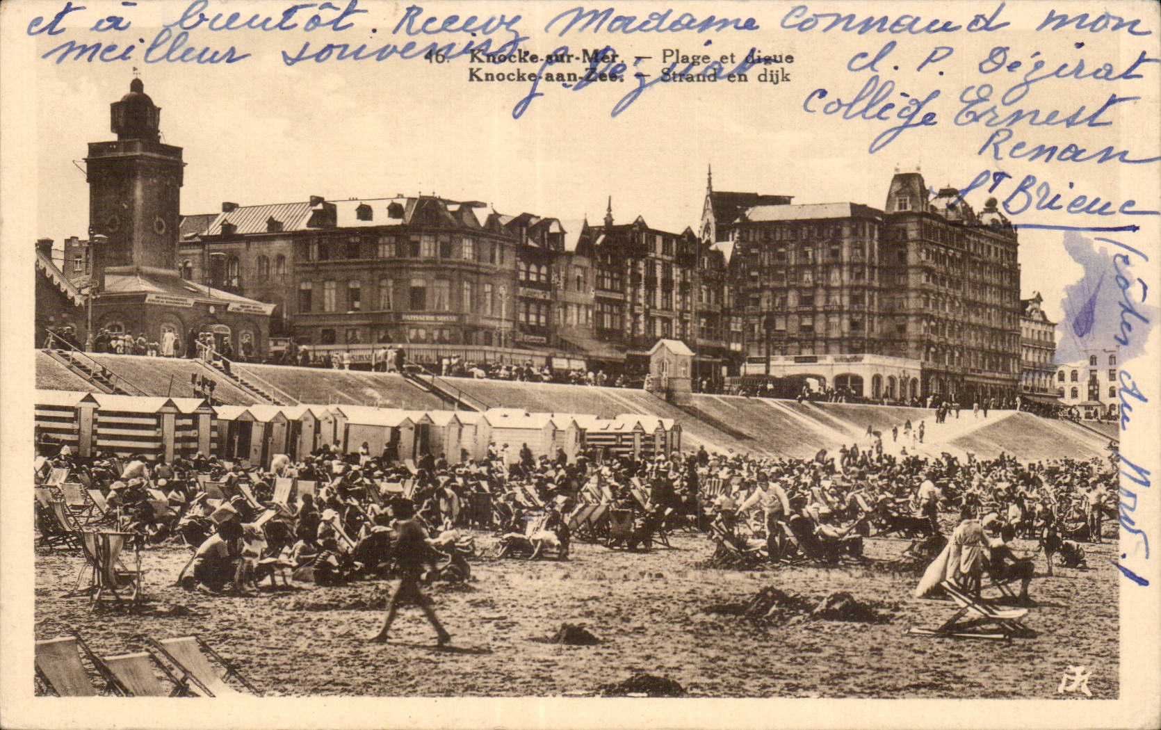 CPA Knocke on sea Beach and dam