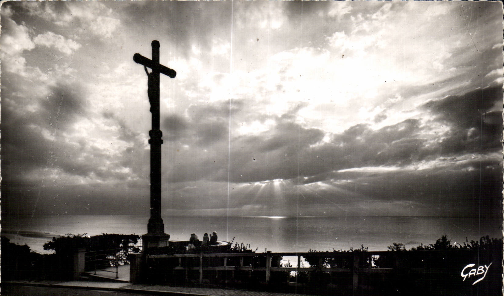 Trouville Deauville - Contre Jour au Calvaire - CPA