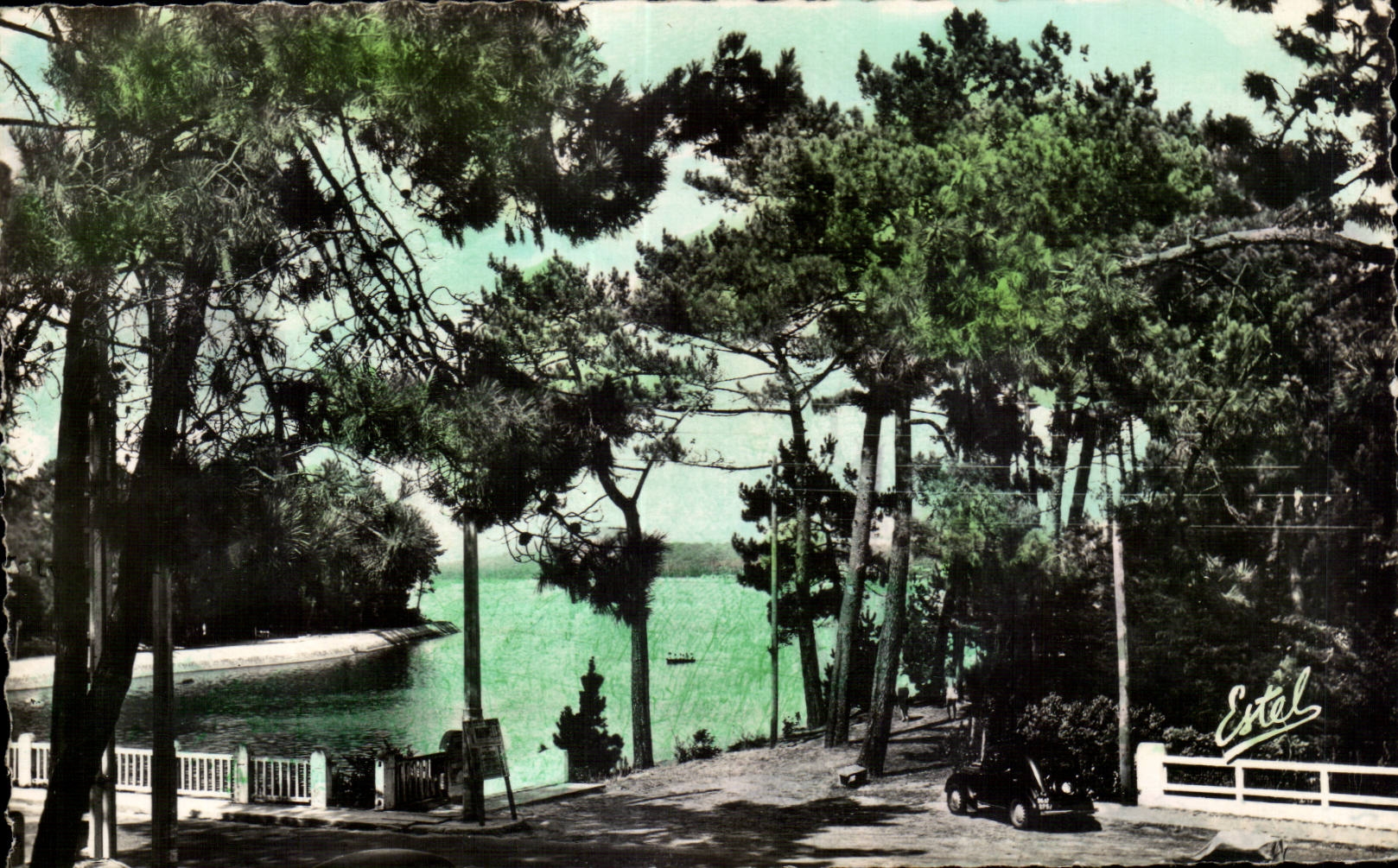 Hossegor - Sight on the Lake and the Bridge of the Canal - CPA