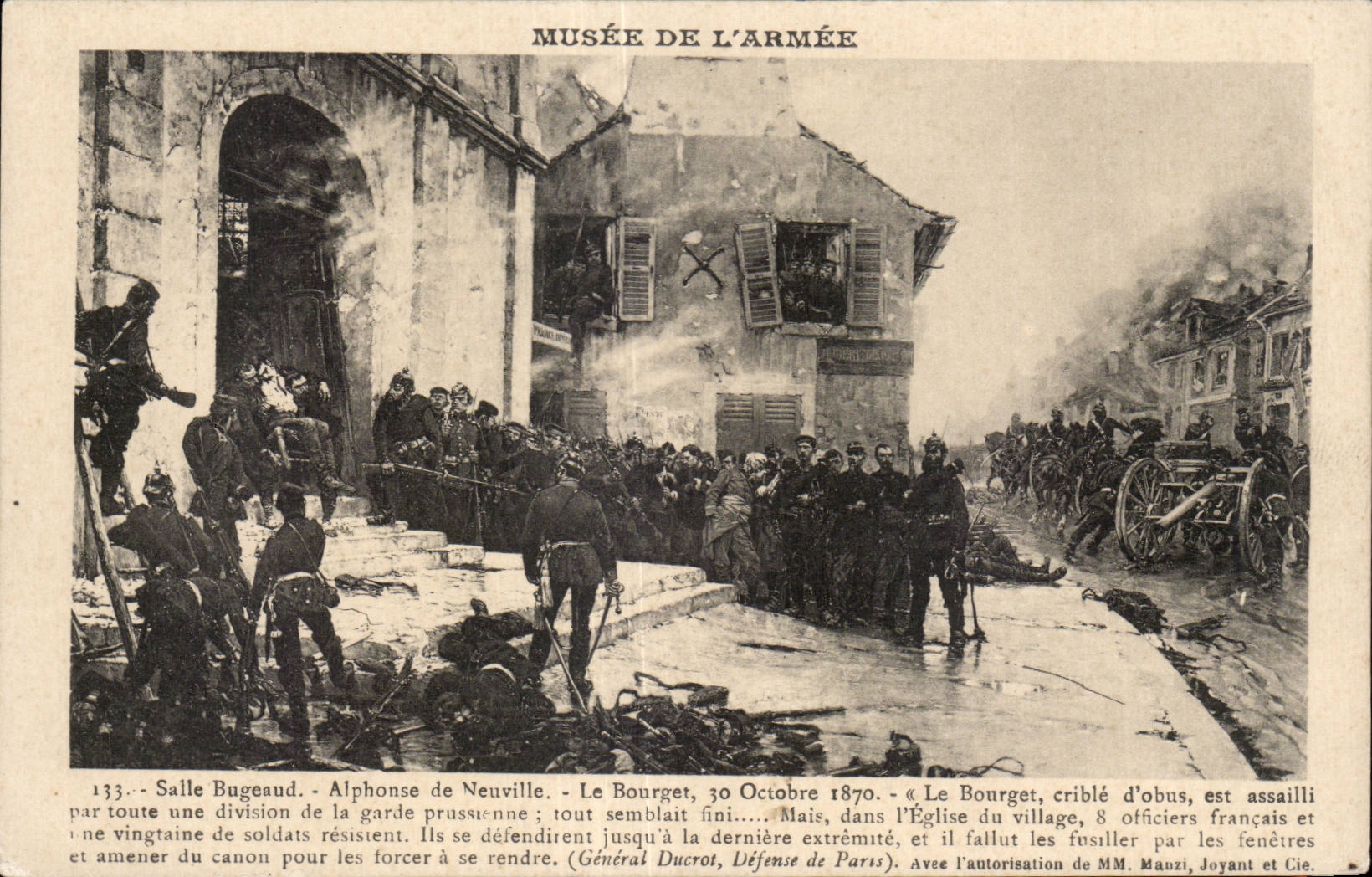 CPA Militaria Museum of armed Room Bugeaud Alphonse de NeuvilleLe Le Bourget October 30th 1870