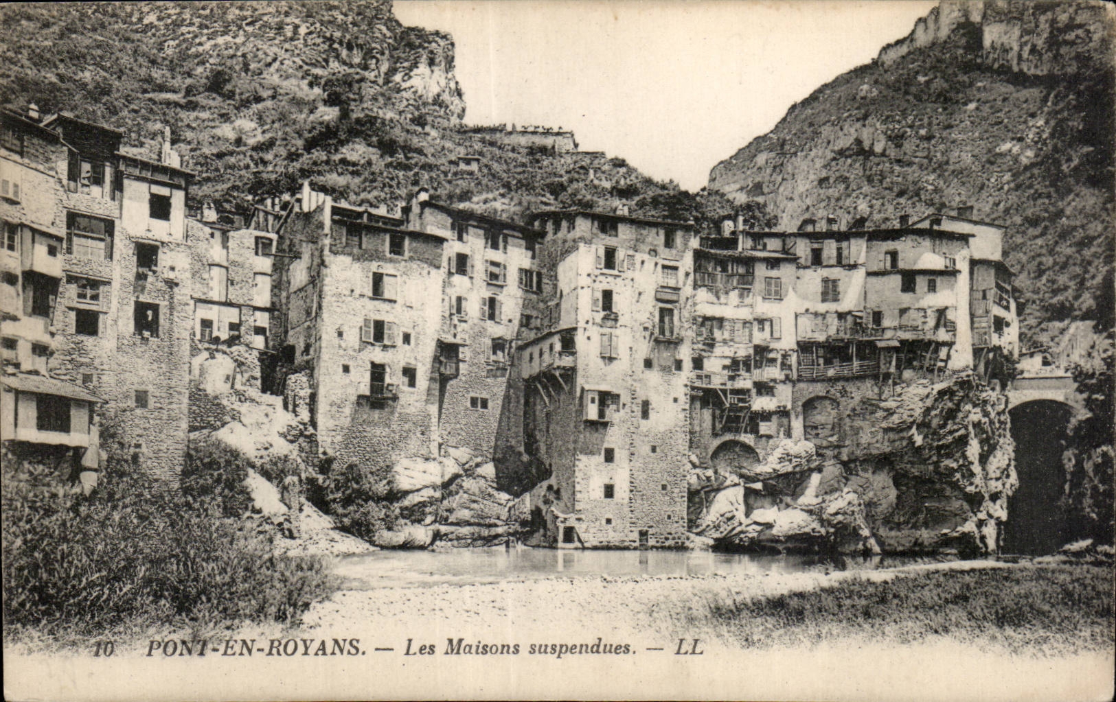 Pont in Royans - Suspended Houses - CPA