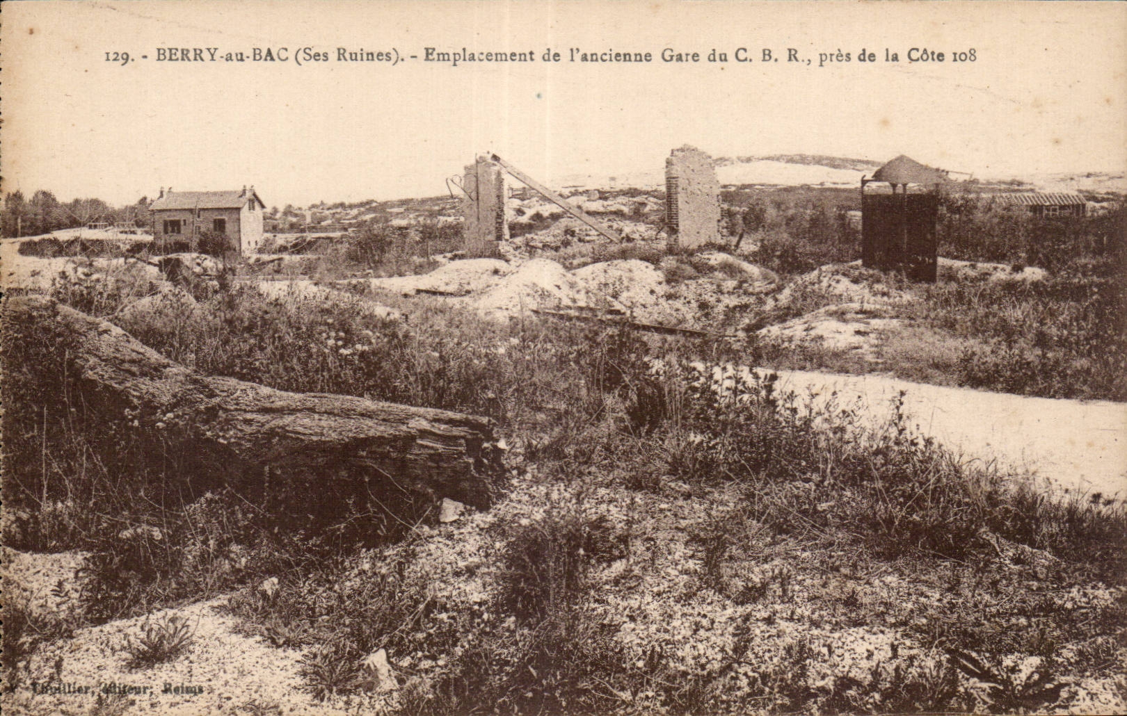 CPA Militaria Berry with the Vat Site of old station of the CBR close to Dimension 108