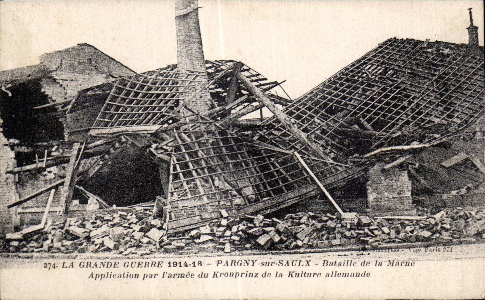 CPA Militaria Guerre 1914 Pargny on Saulx Battles of the Marne