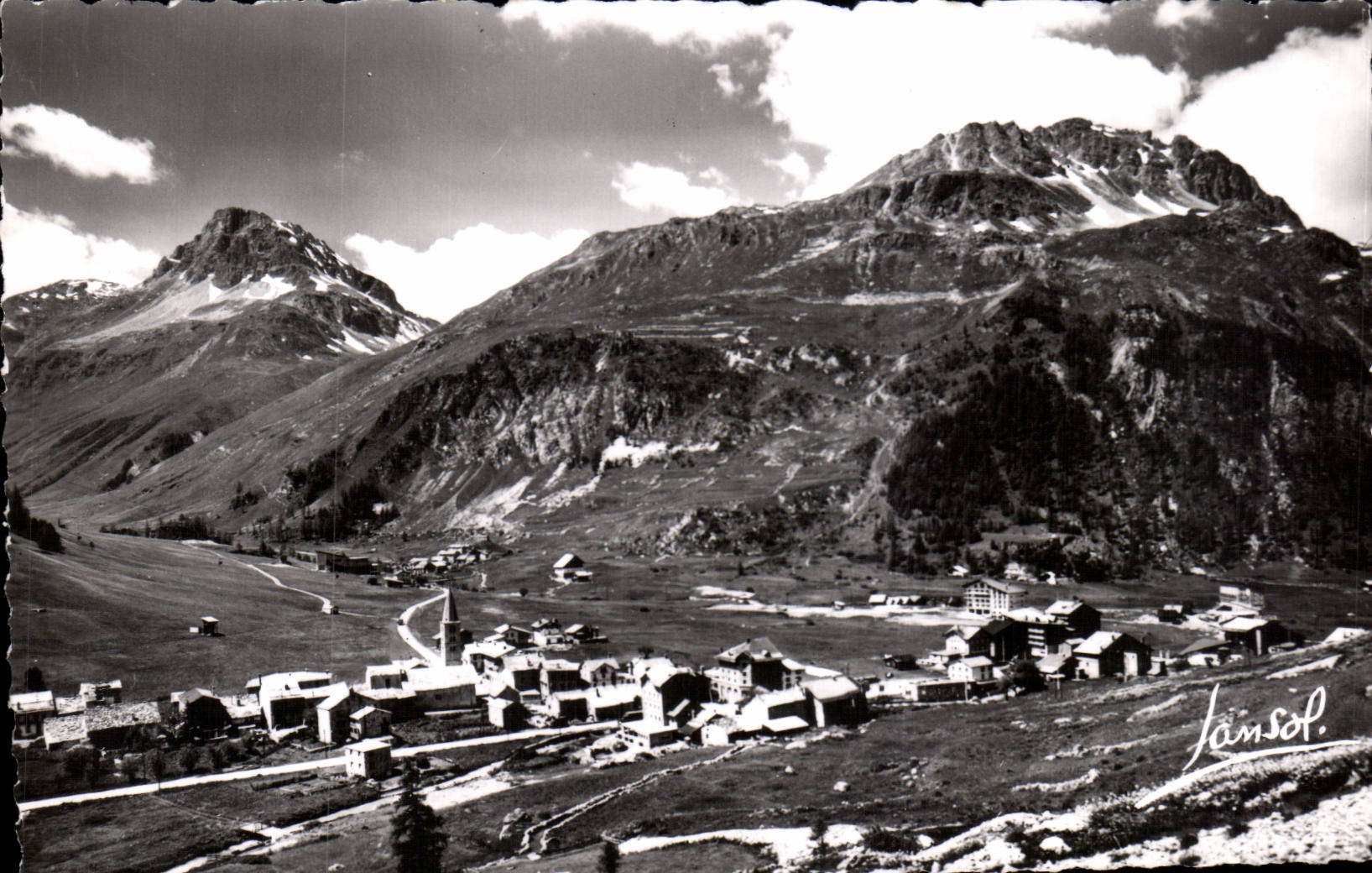 Valley Isere - View - the Rock of Charvet - CPA