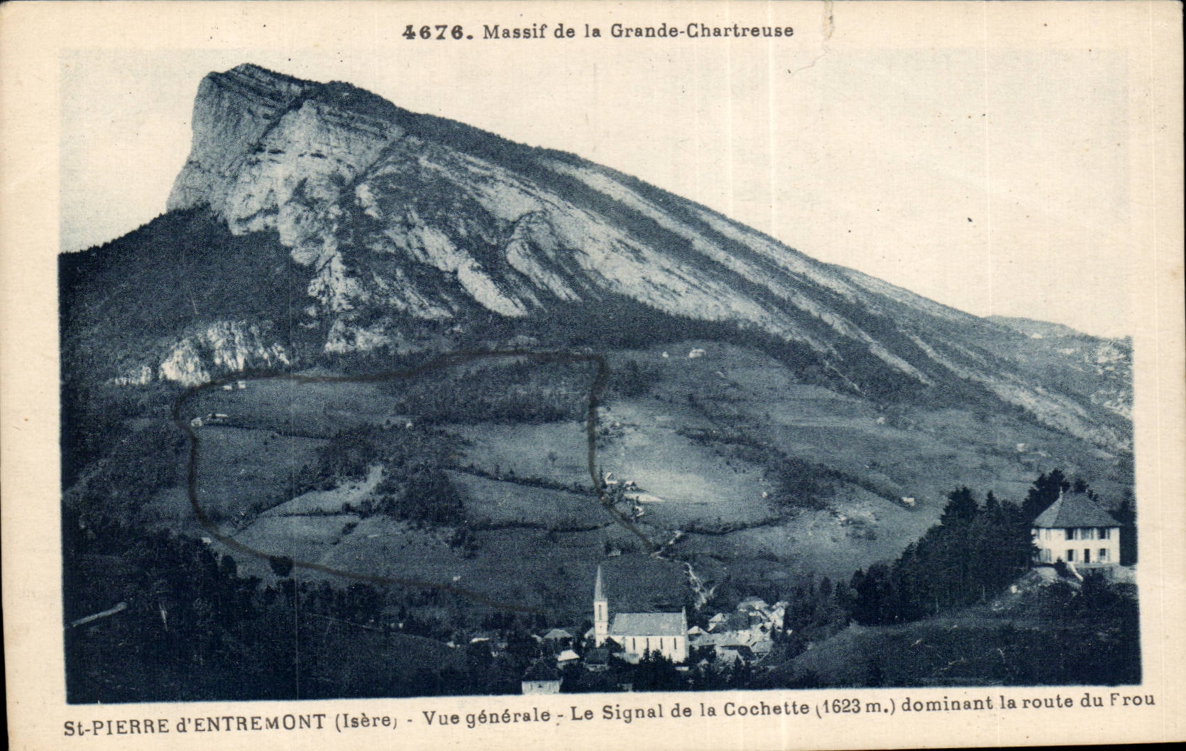 St Pierre Entremont - View - the Signal of Cochette - CPA