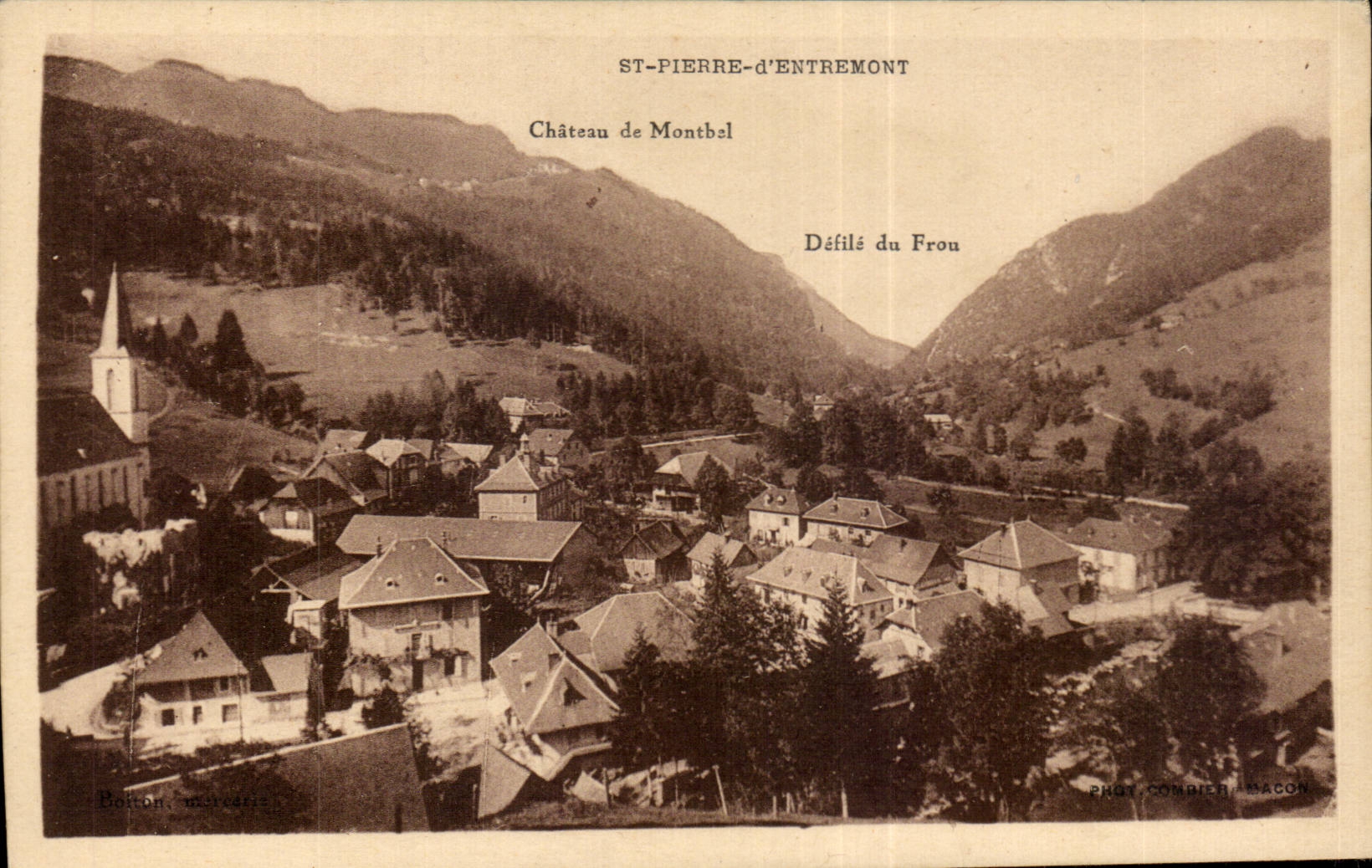 St Pierre Entremont - View - CPA