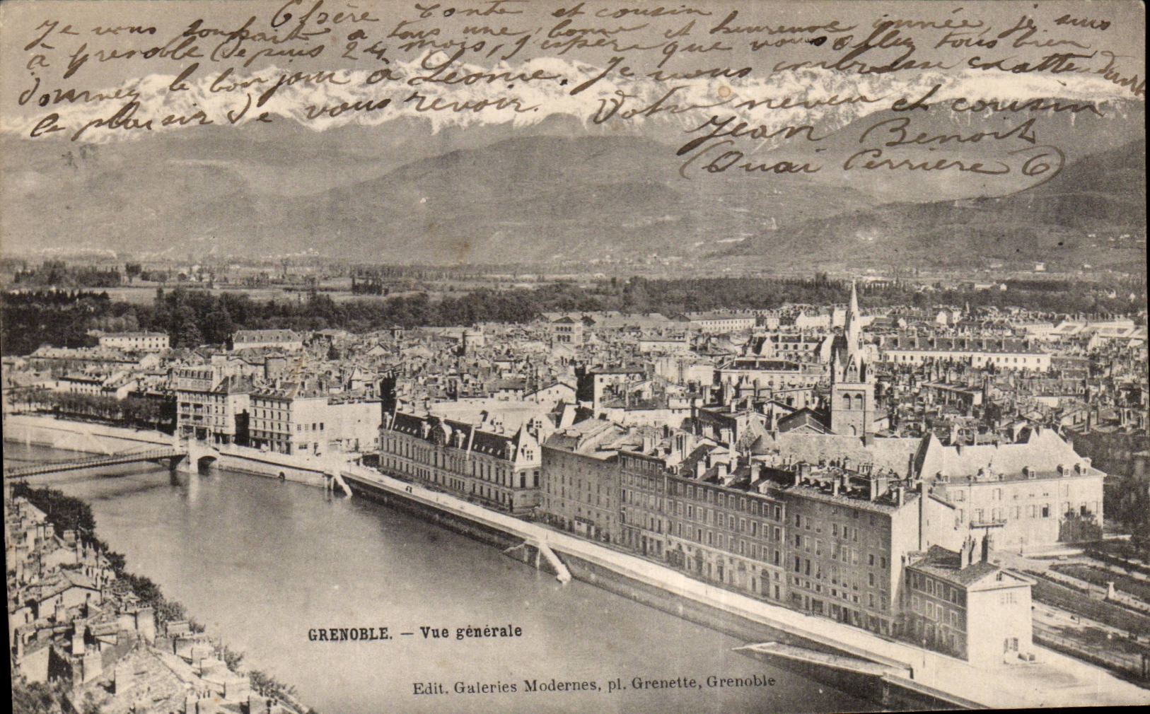 Grenoble - Vue Generale - CPA 