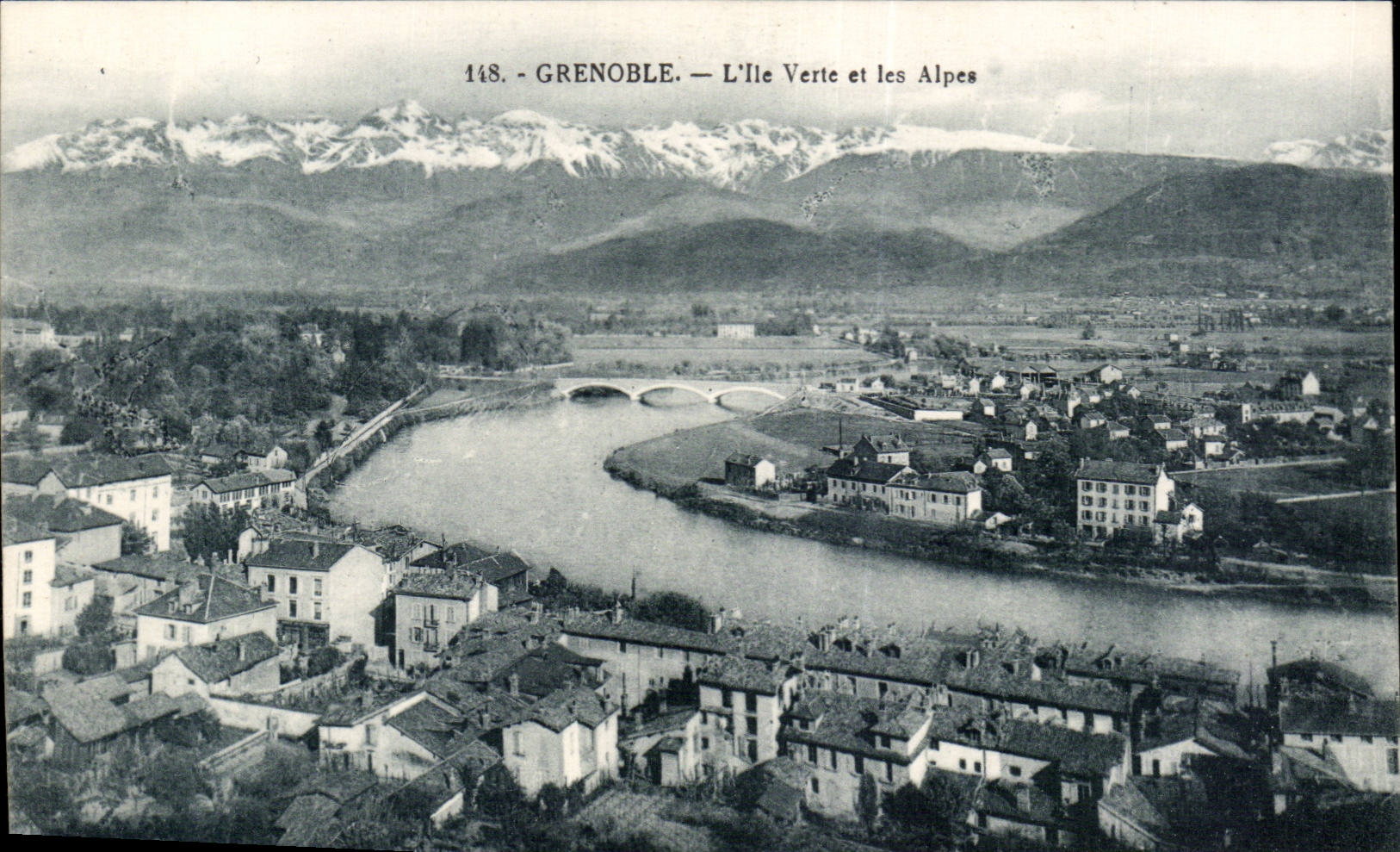 Dauphine - Grenoble - L Ile Verte et les Alpes - CPA
