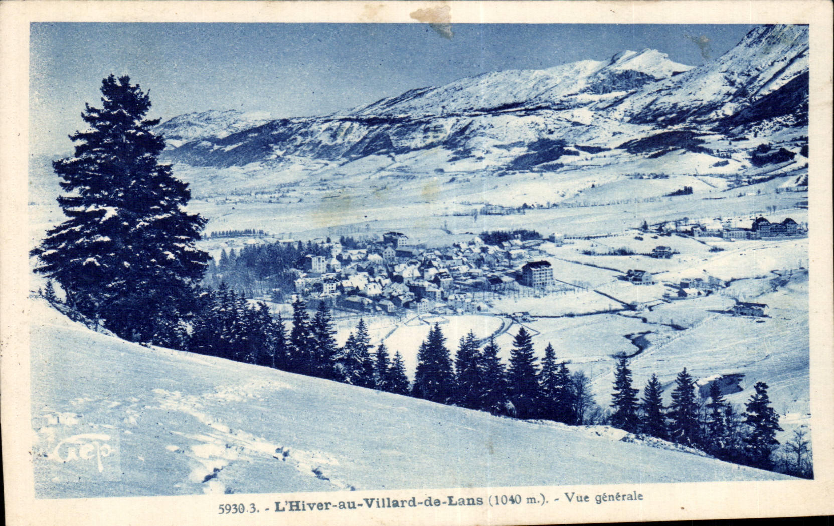 Winter in Vilard de Lans - View - CPA