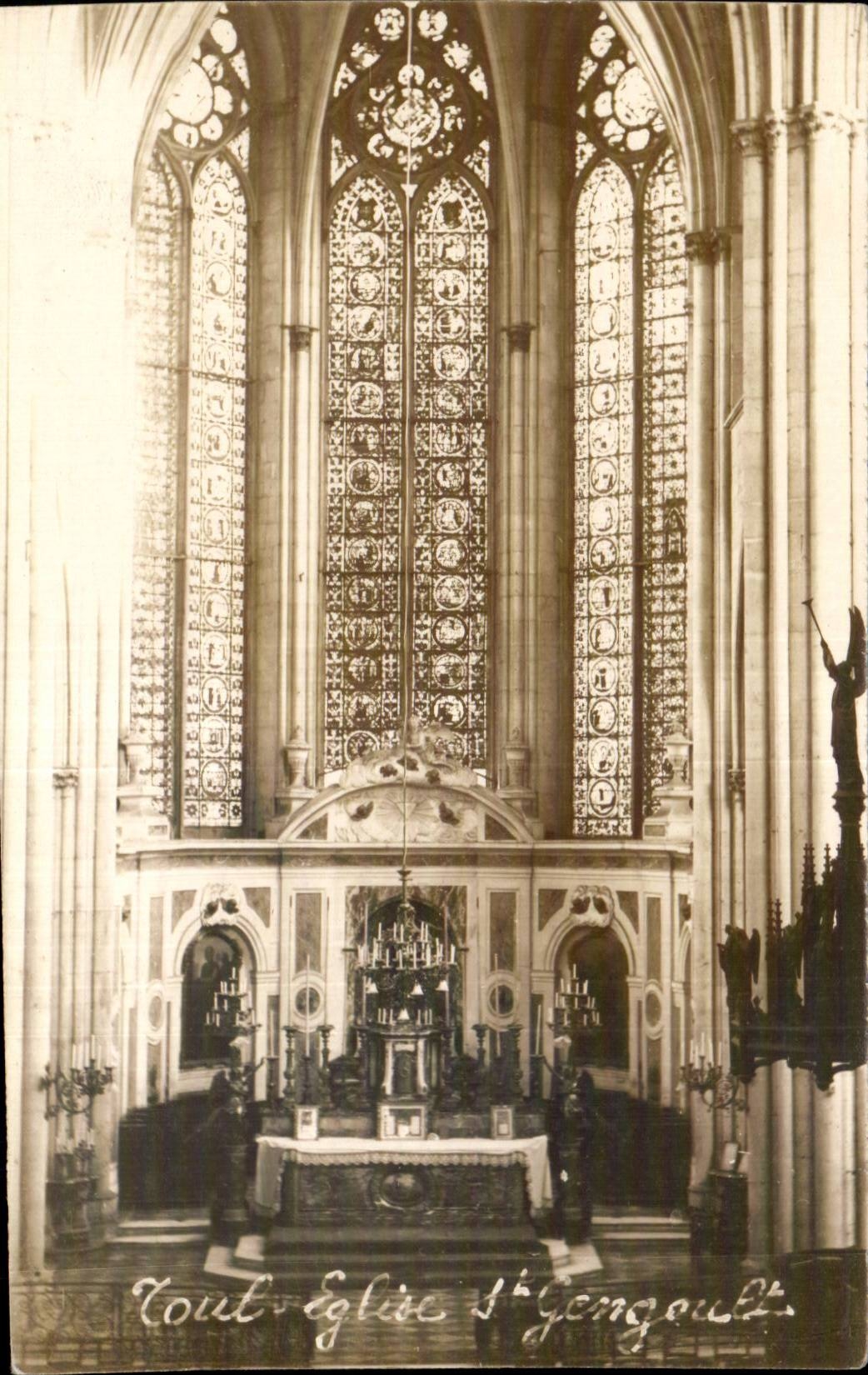 CARTE PHOTO Eglise Ste Gongoult