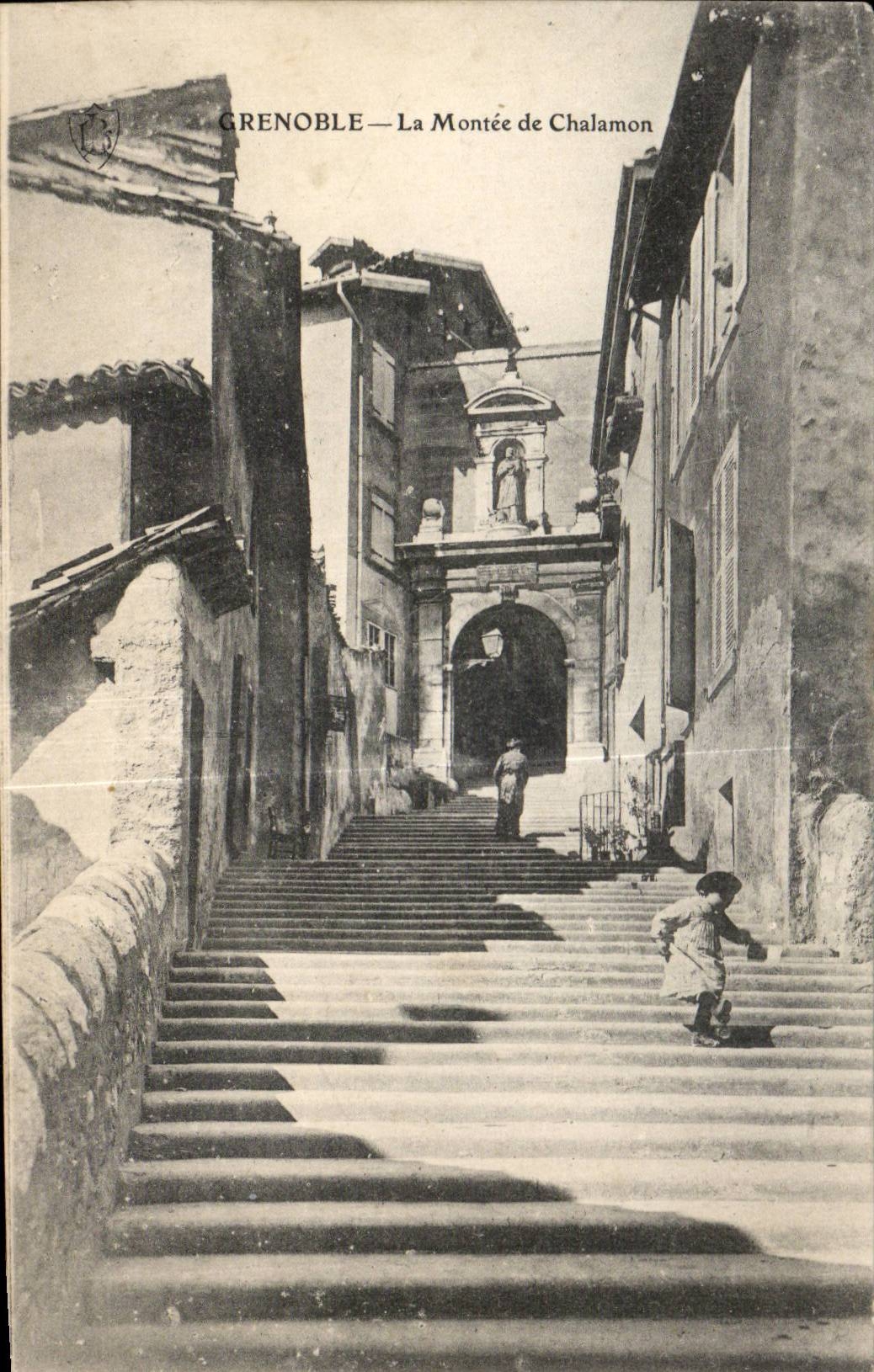 Grenoble - Le Montee du Chalamon Enfant - CPA
