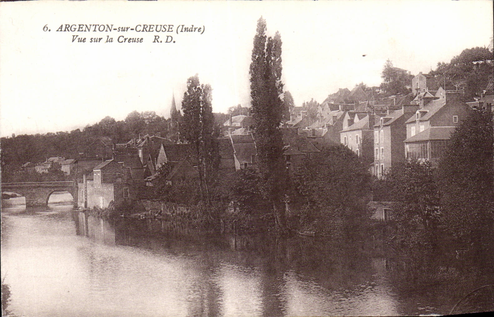 Argenton - Vue sur la Creuse - CPA 