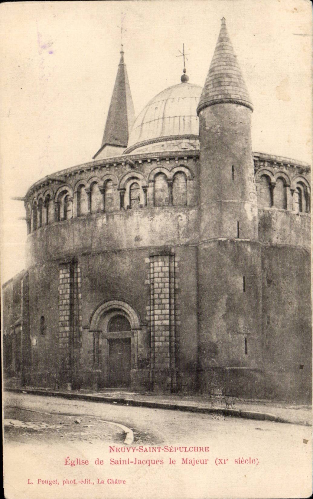 Neuvy Saint Sepulchre - Eglise Saint Jacques le Majeur - CPA
