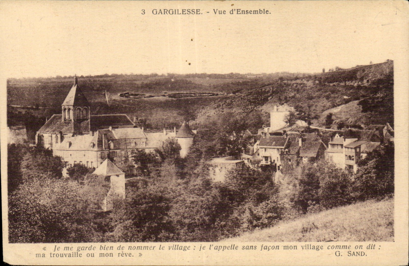 Gargilesse - Vue d Ensemble - CPA 