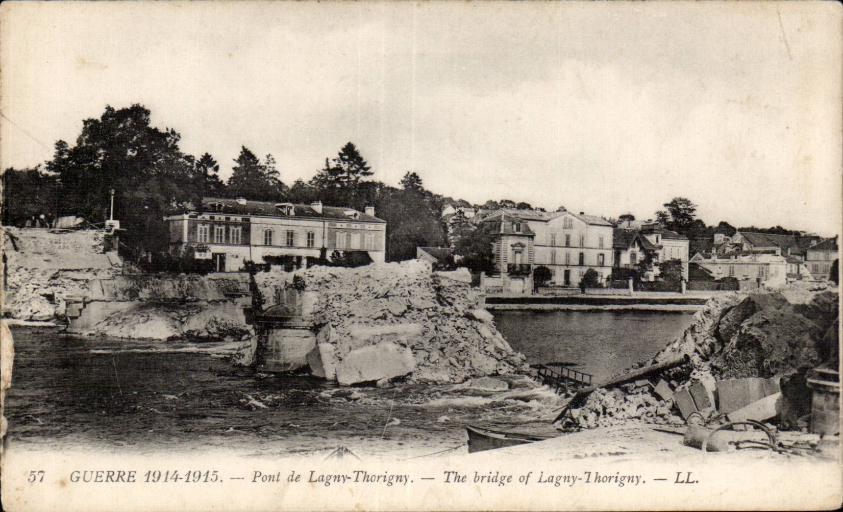 CPA Militaria War 1914 1915 Pont de Lagny Thorigny