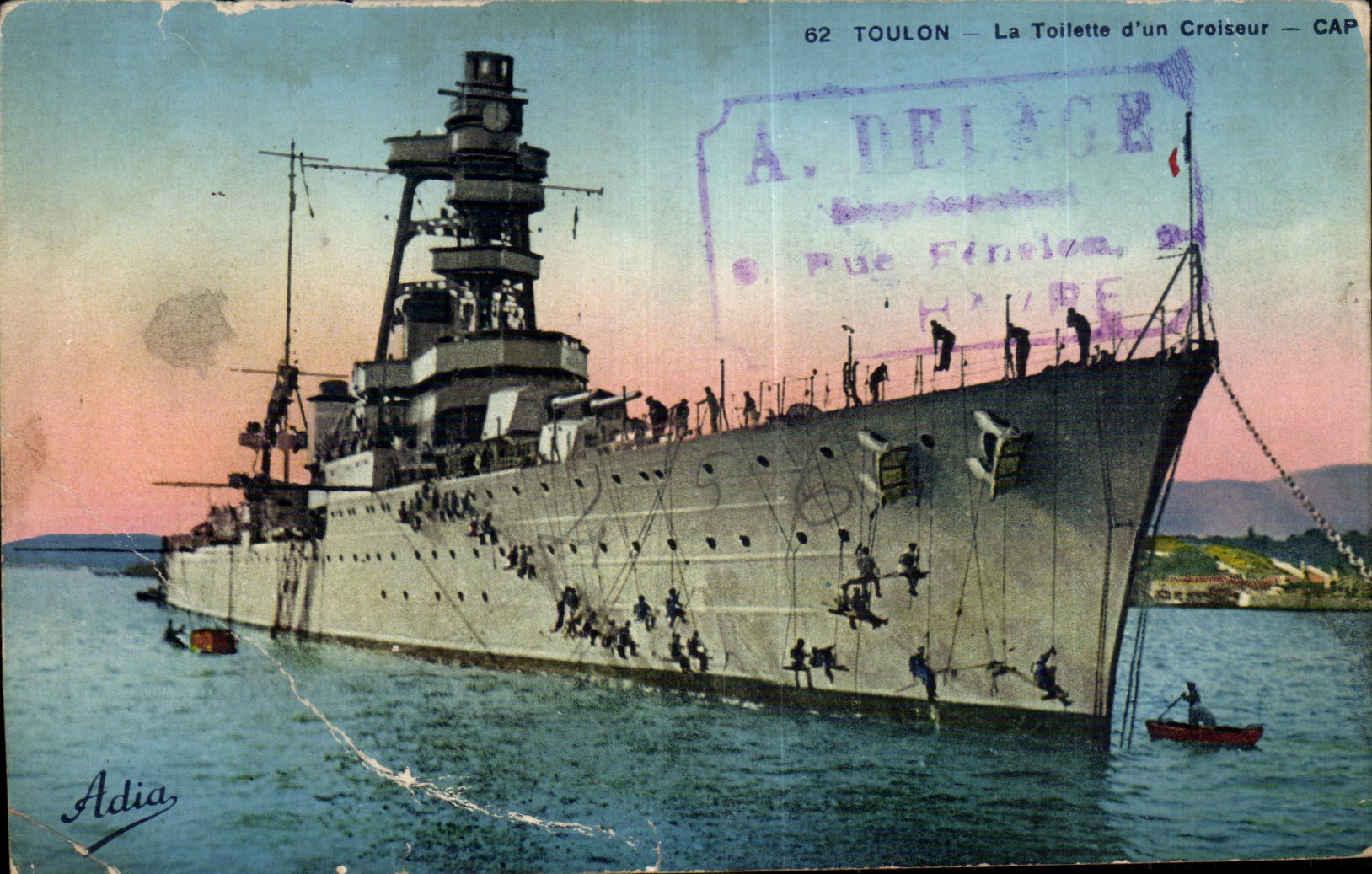 Toulon - the Toilet a Cruiser - CPA