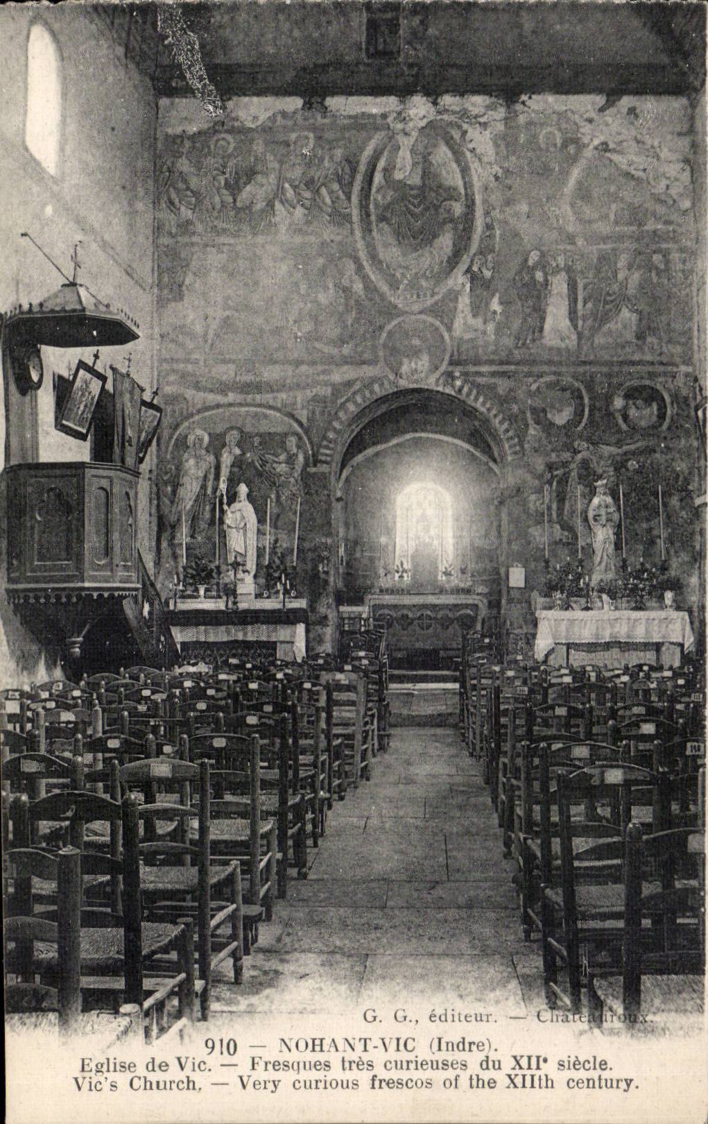 Nohant Vic - Eglise de Vic - CPA 