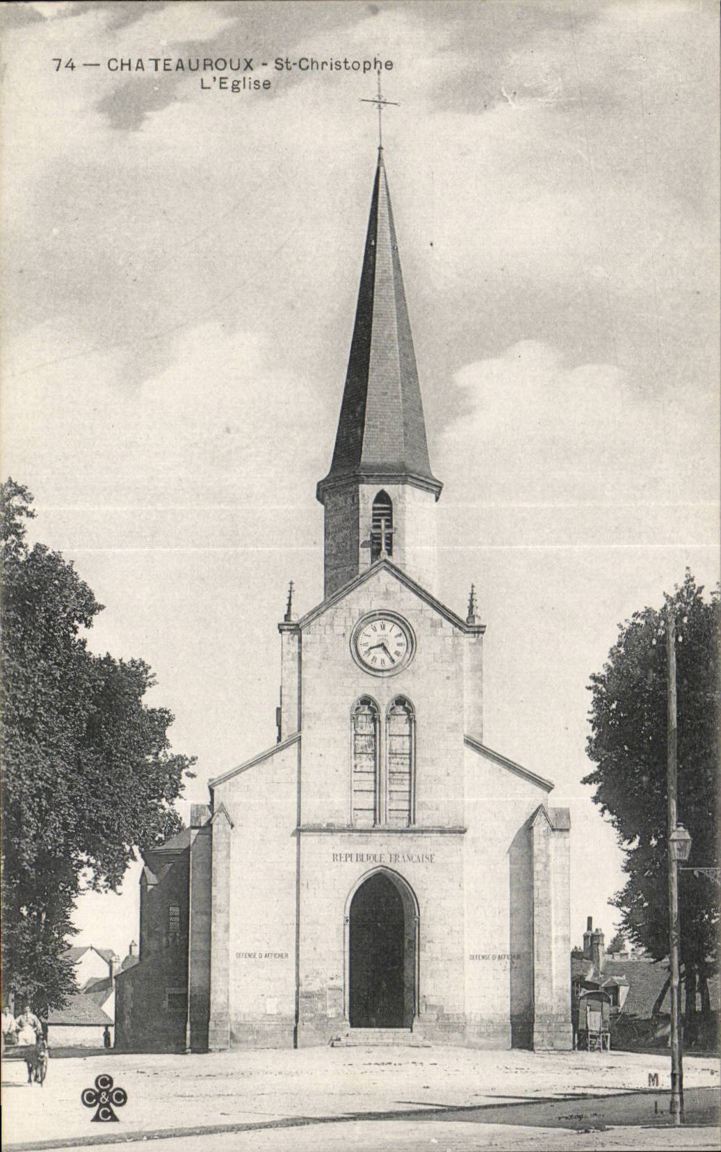Chateauroux - St Christophe - L Eglise - CPA