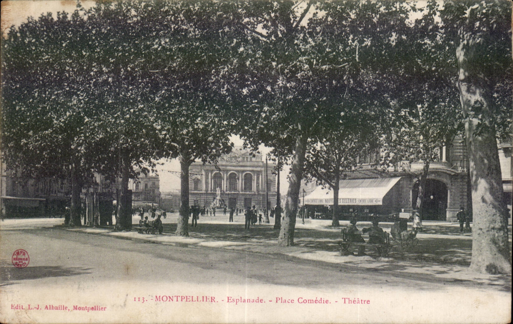 Montpellier - Place Comedie - Theatre - CPA 