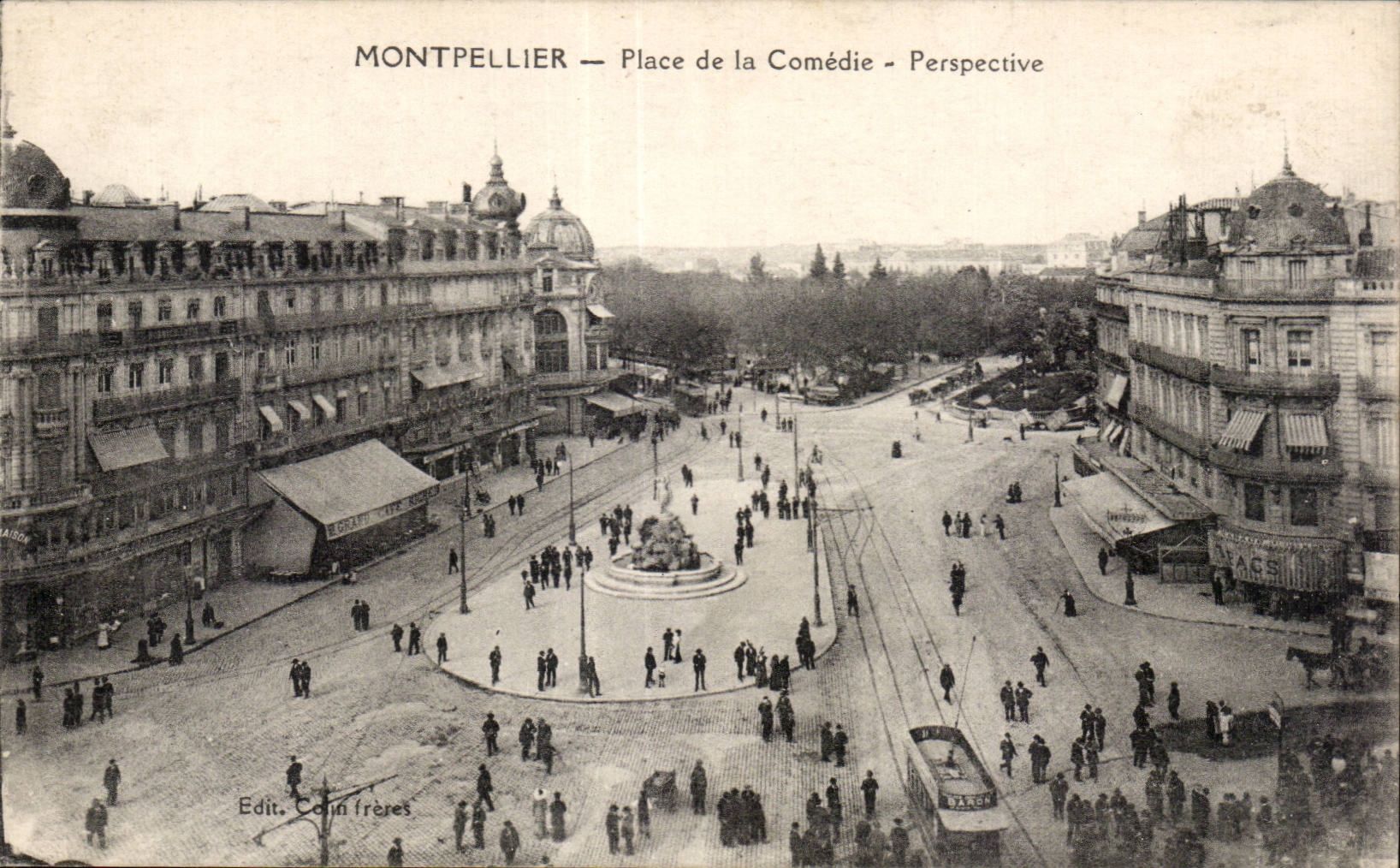 CPA Montpellier Place de la Comedie Perspective