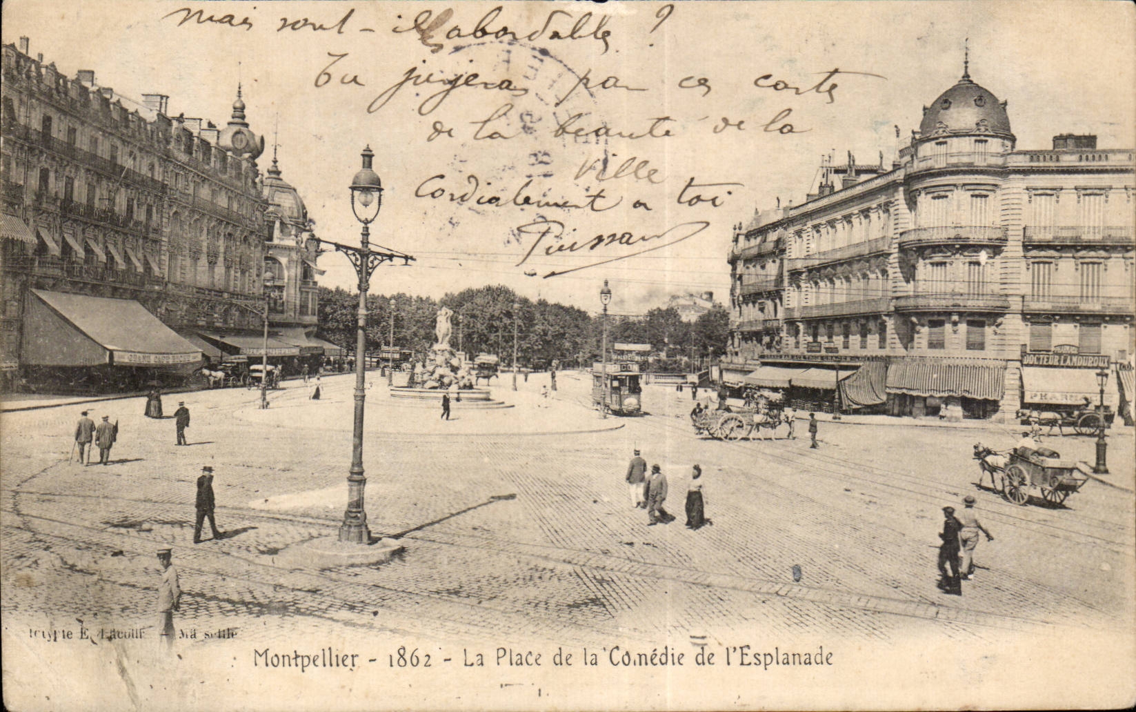 CPA Montpellier Place de la Comedie de l esplanade