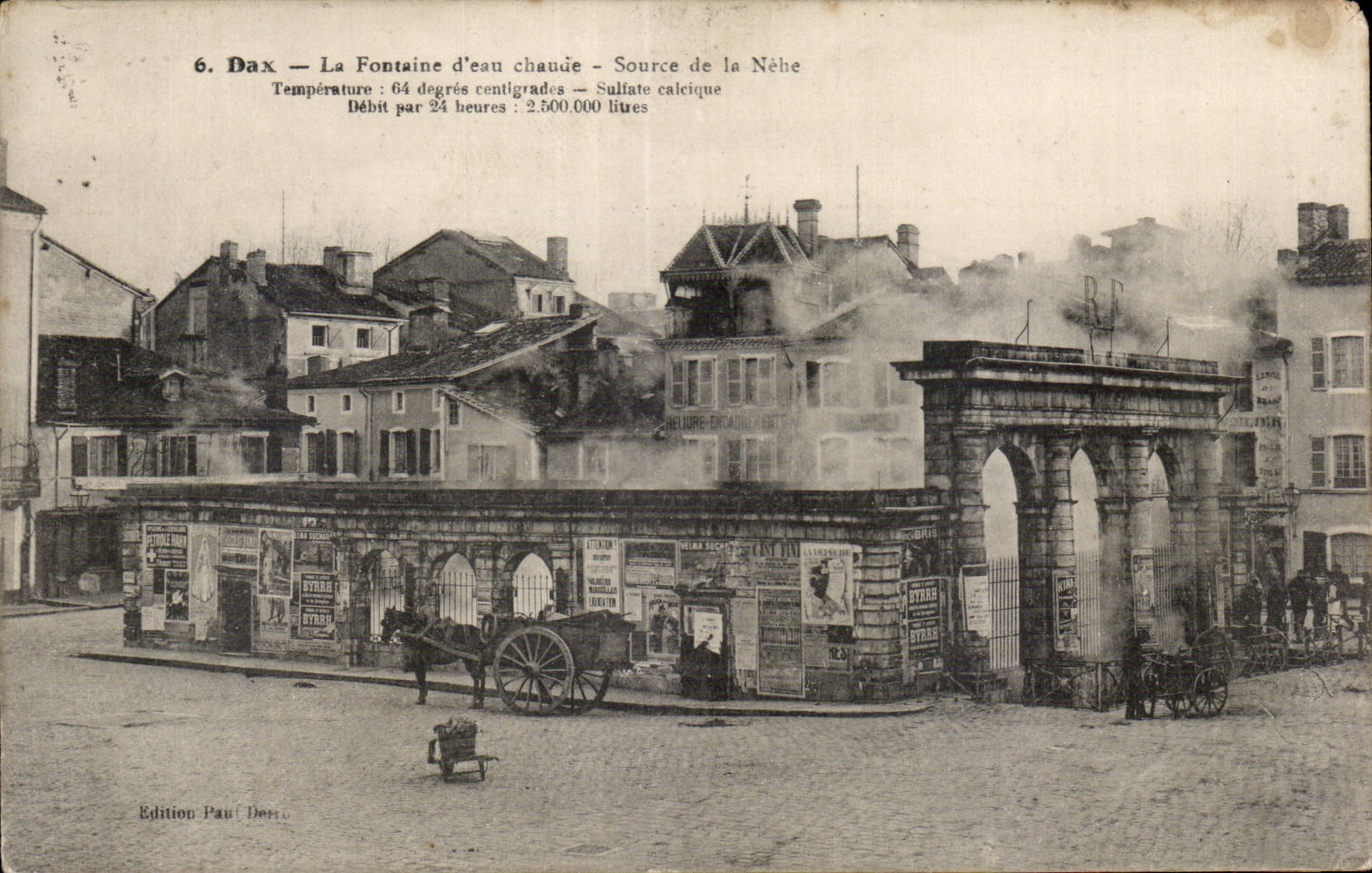 CPA Dax the fountain warm water Source of Nehe