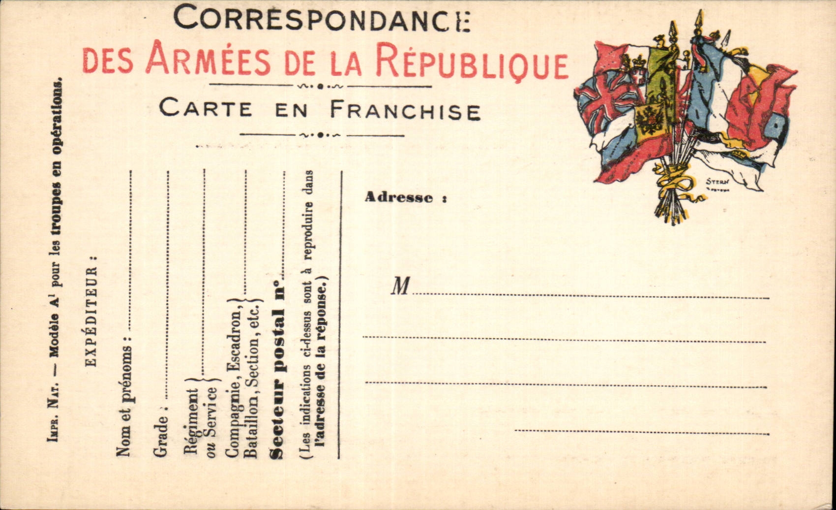 Chart of Correspondence of the Armies Chart of new Frankness Militaria