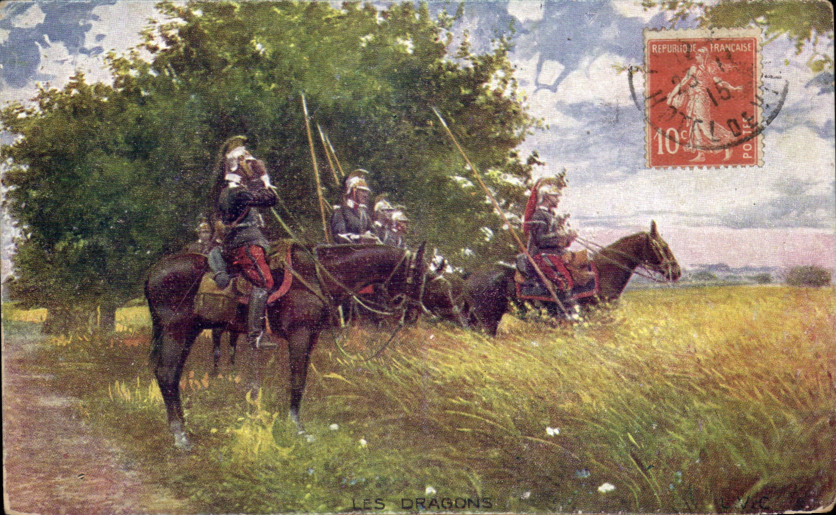 CPA Militaria Uniform Dragons