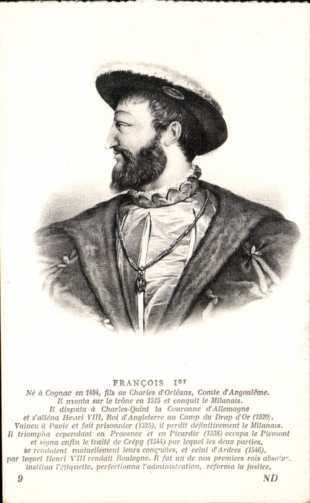 Familles Royales - Royal family - Francois I - CPA