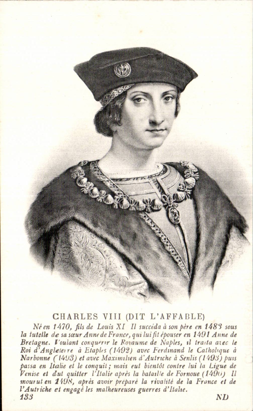 Familles Royales - Royal family - Charles VIII - CPA