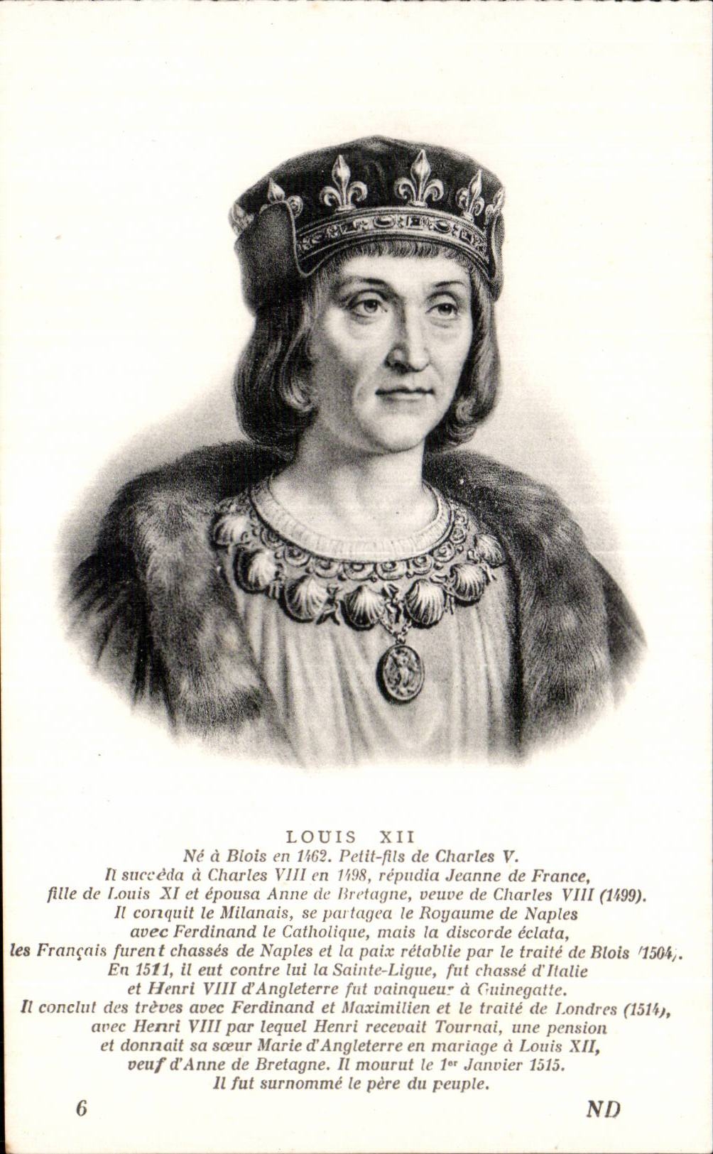 Familles Royales - Royal family - Louis XII - CPA