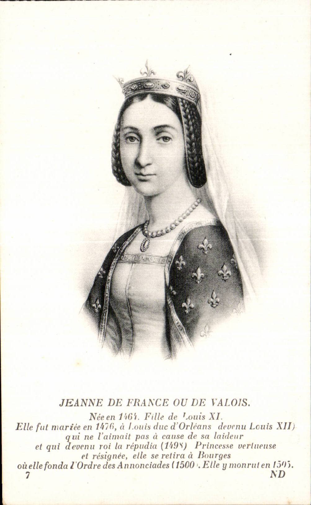 Familles Royales - Royal family - Jean de France ou de Valois - CPA