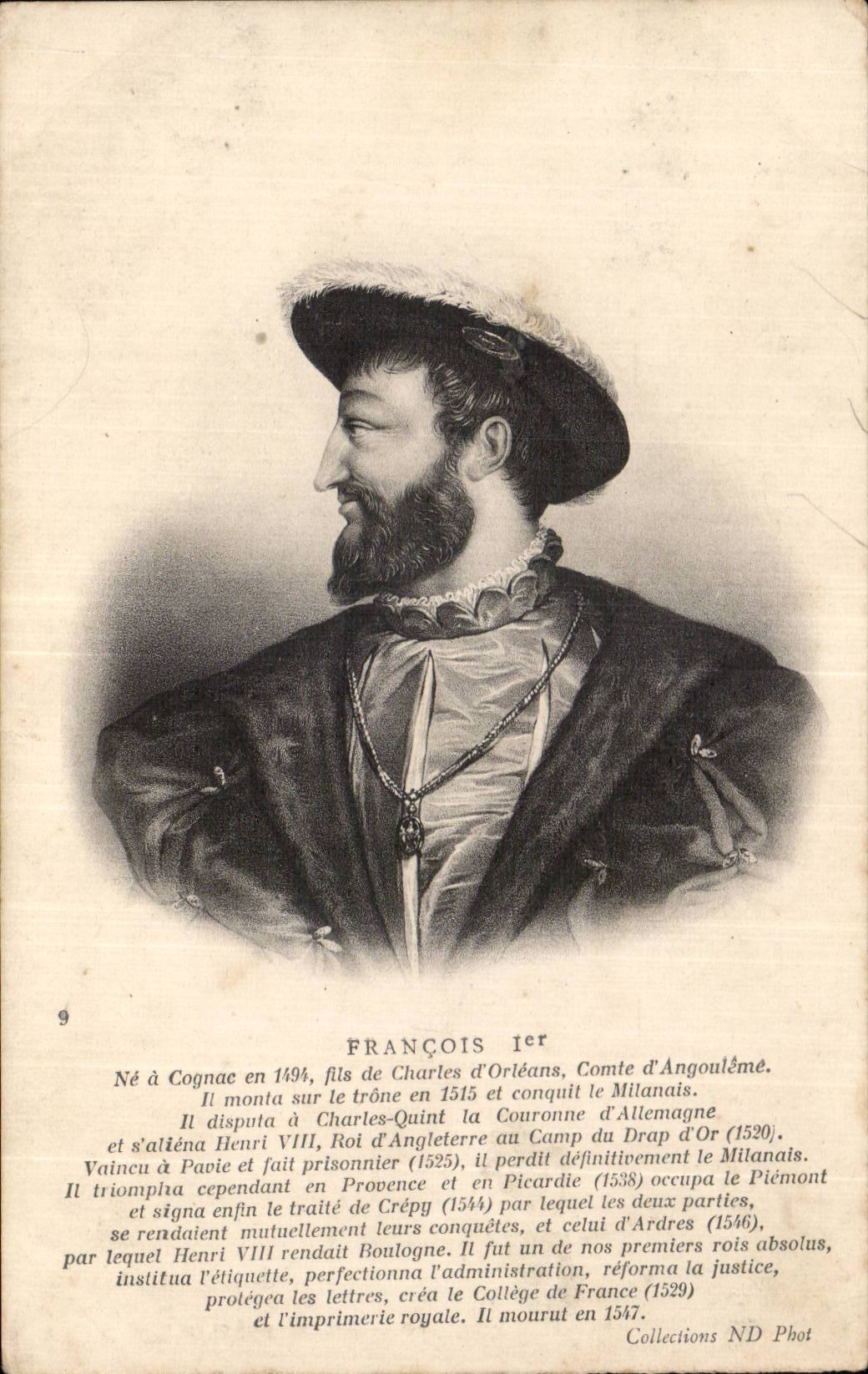 Familles Royales - Royal family - Francois I - CPA