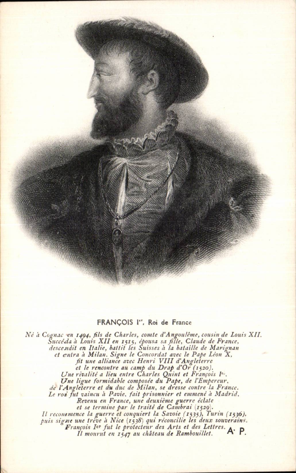 Familles Royales - Royal family - Francois I - CPA