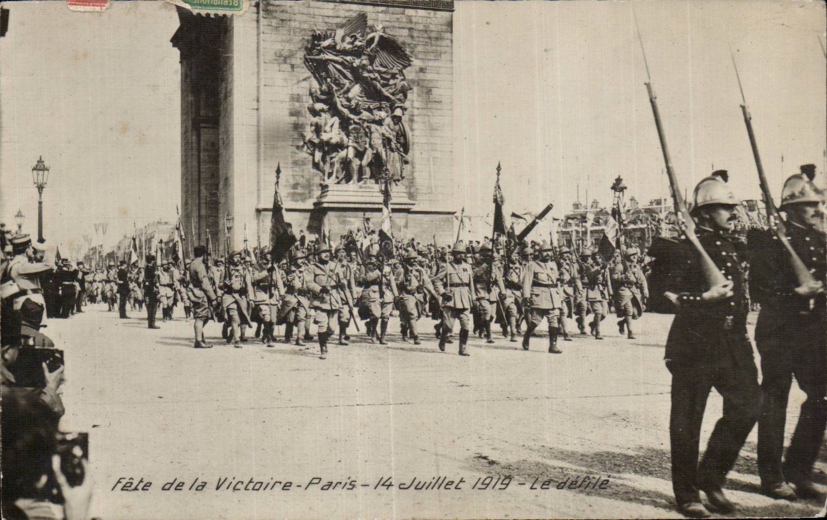 Paris - 8 - Festival of the Victoire - July 14th 1919 - the procession Arc de Triomphe - CPA
