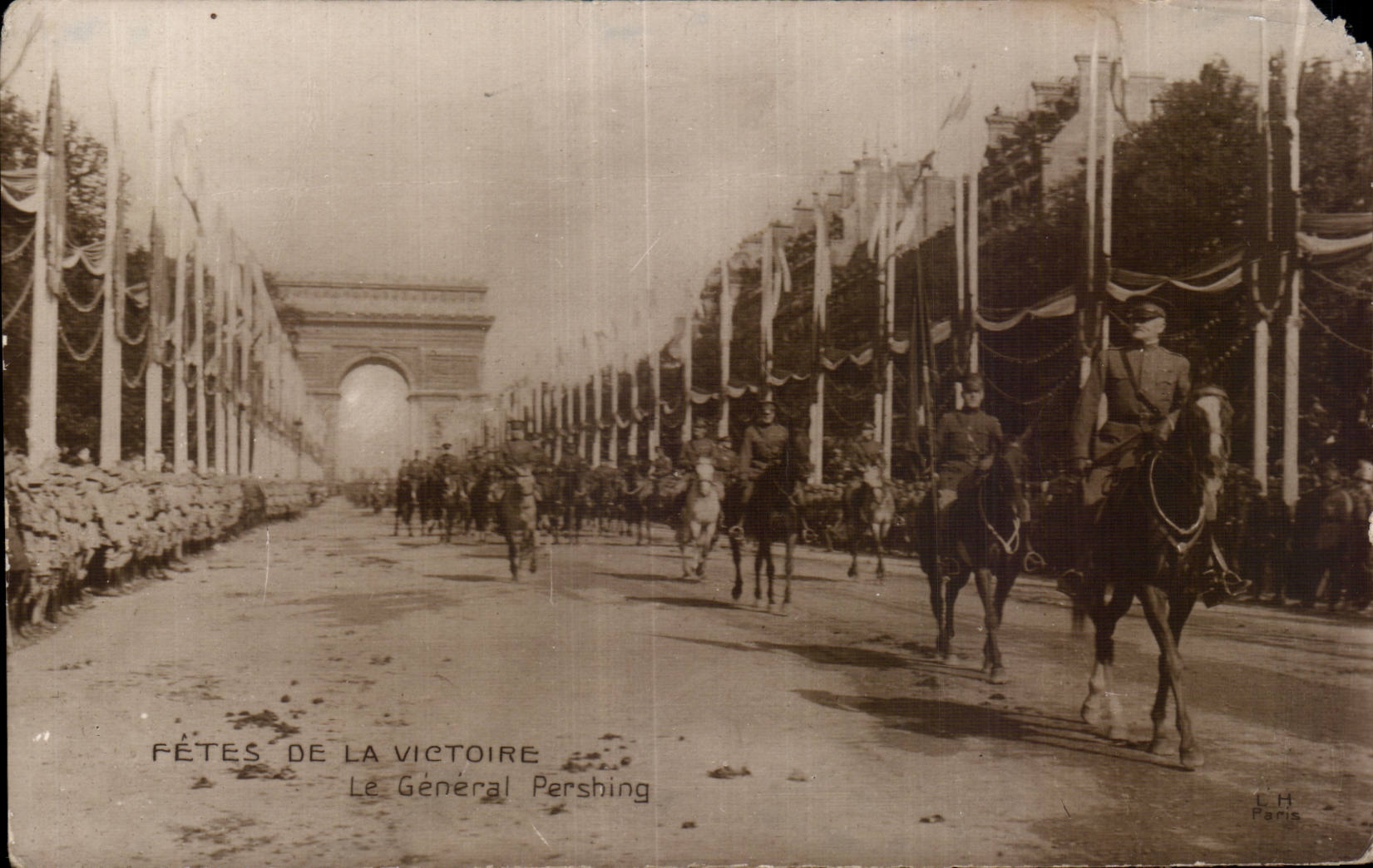 Paris - 8 - Festival of the Victoire - July 14th 1919 - General Pershing - CPA