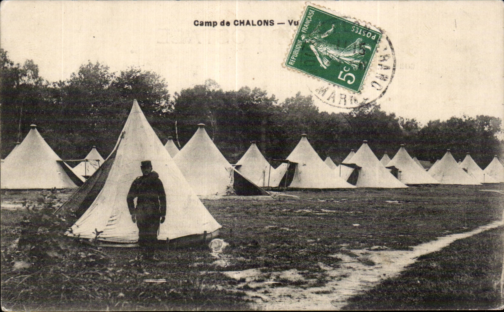 CPA Militaria the war of 1914 Camp of Trawl-nets