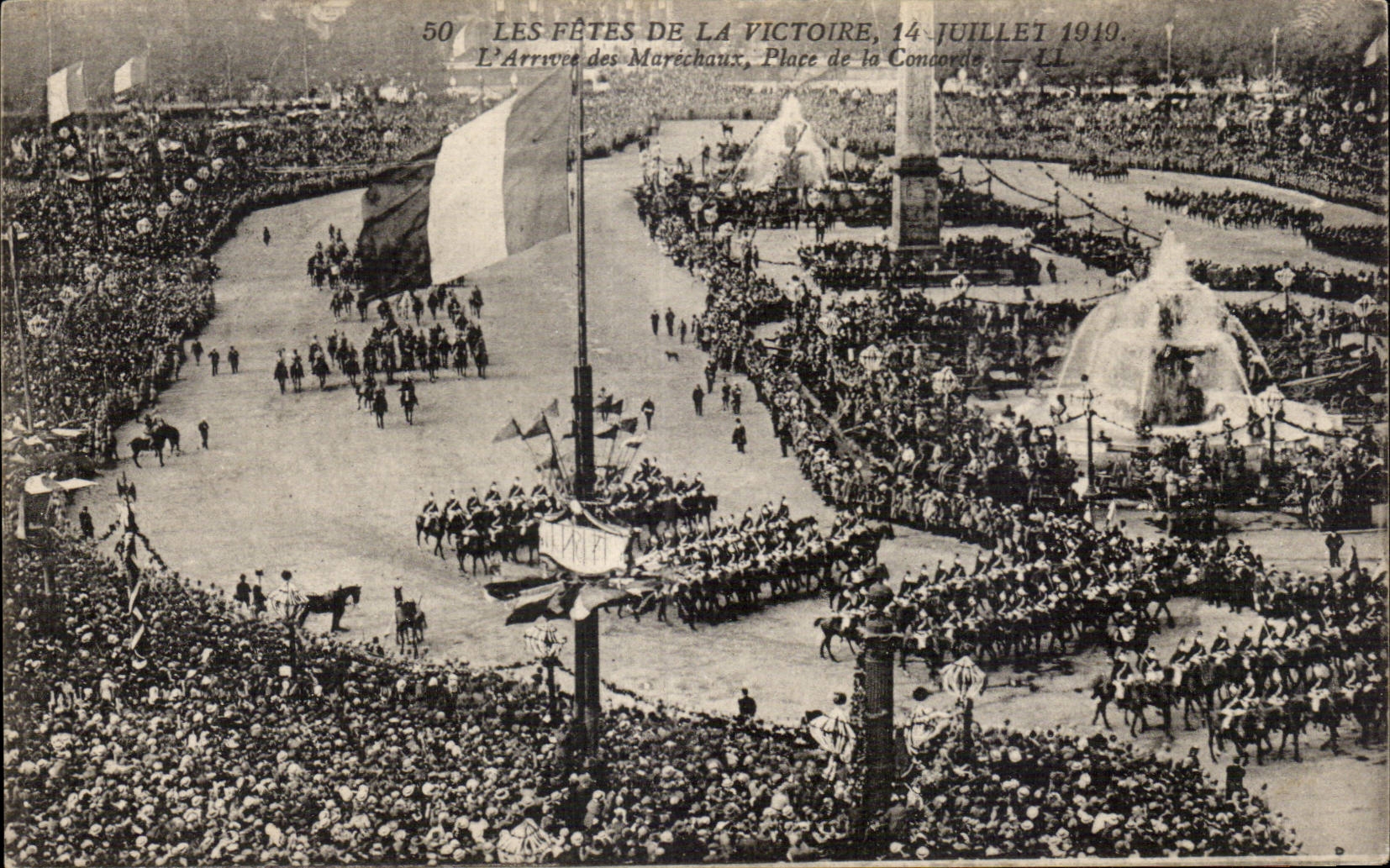 Paris - Festivals of the Victoire - July 14th 1919 - Place of the Harmony - CPA