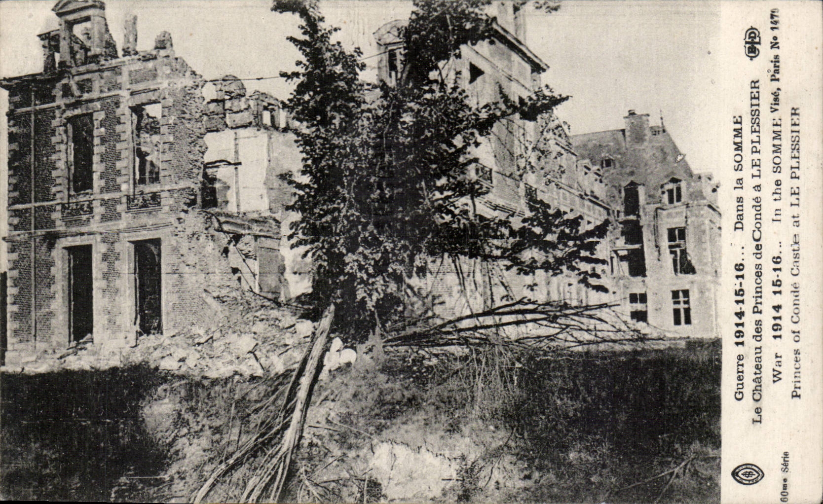 CPA In the Sum the castle of princes de Conde has Plessier