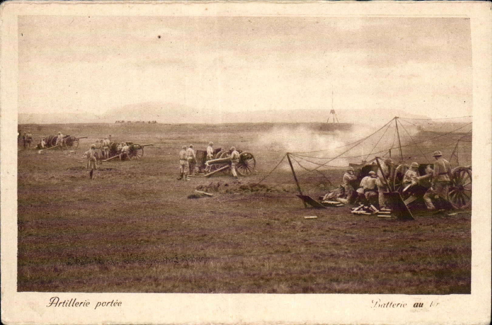 CPA Militaria Artillerie portee