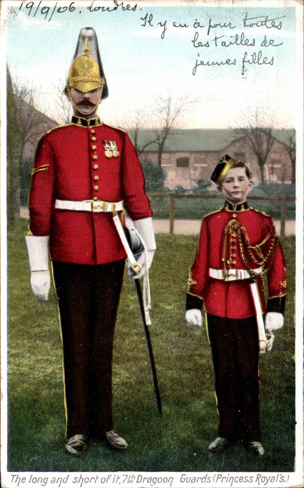 CPA Militaria The long and shorts off it 7th Dragon Guards (Princess Royal S) Uniform