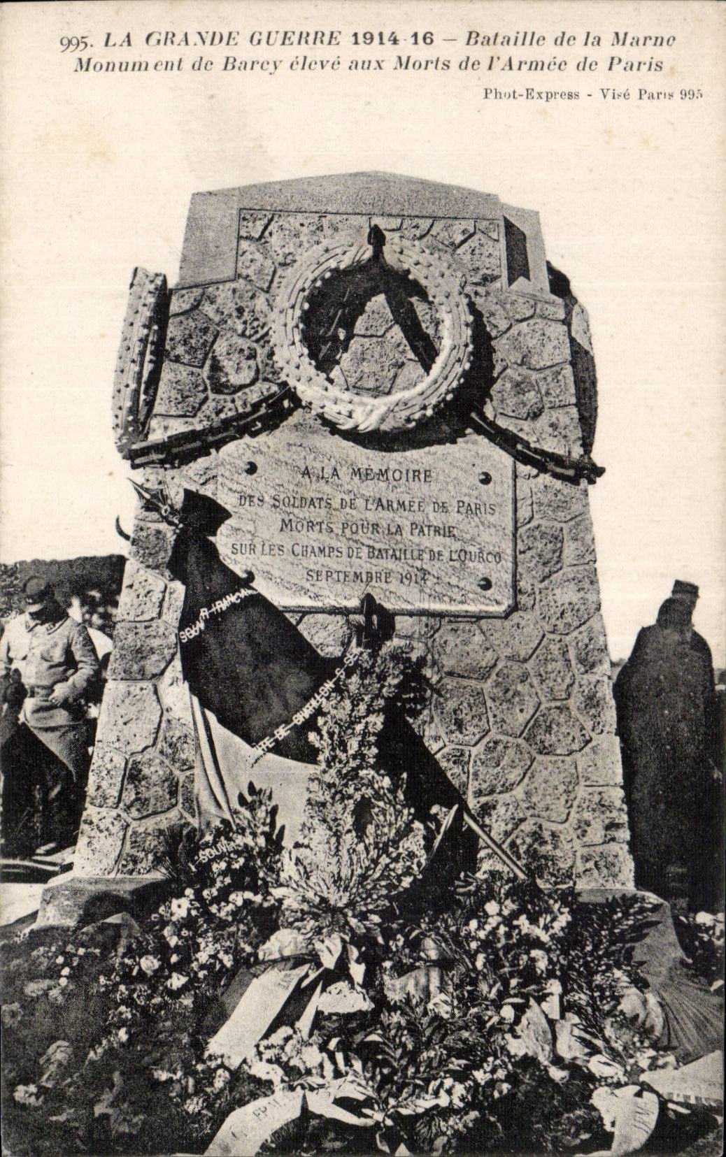 CPA Militaria the Great War Battles of the Marne